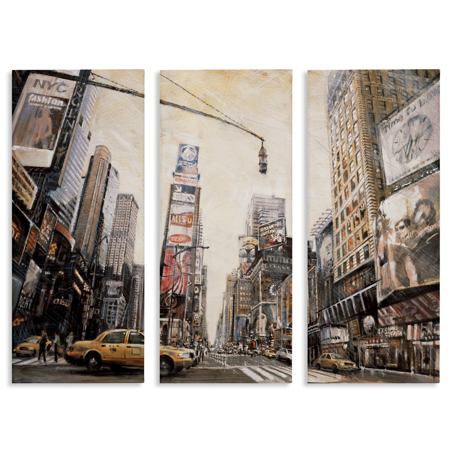 Stupell Industries New York City Streets Buildings Canvas Wall Art