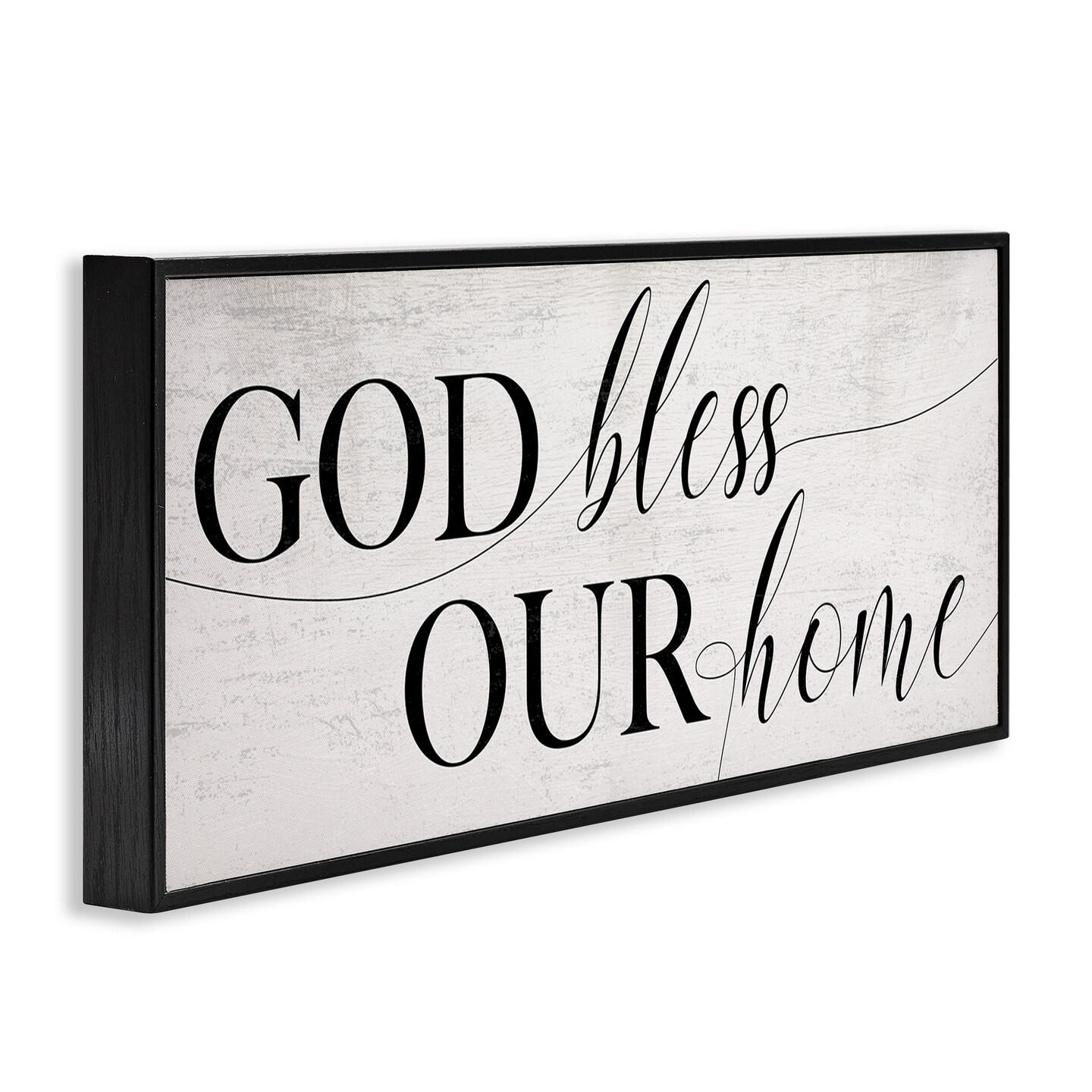 Stupell Industries God Bless Our Home Phrase Framed Giclee Art