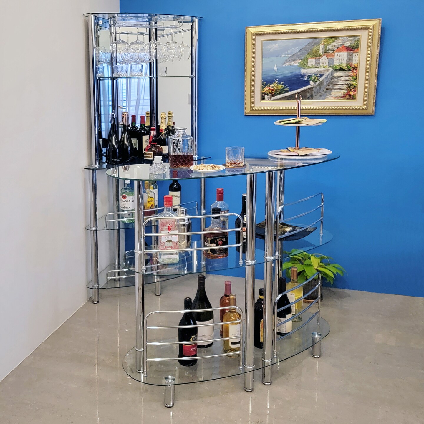 Mango Steam Contemporary Modern Home Entertainment Tower Bar