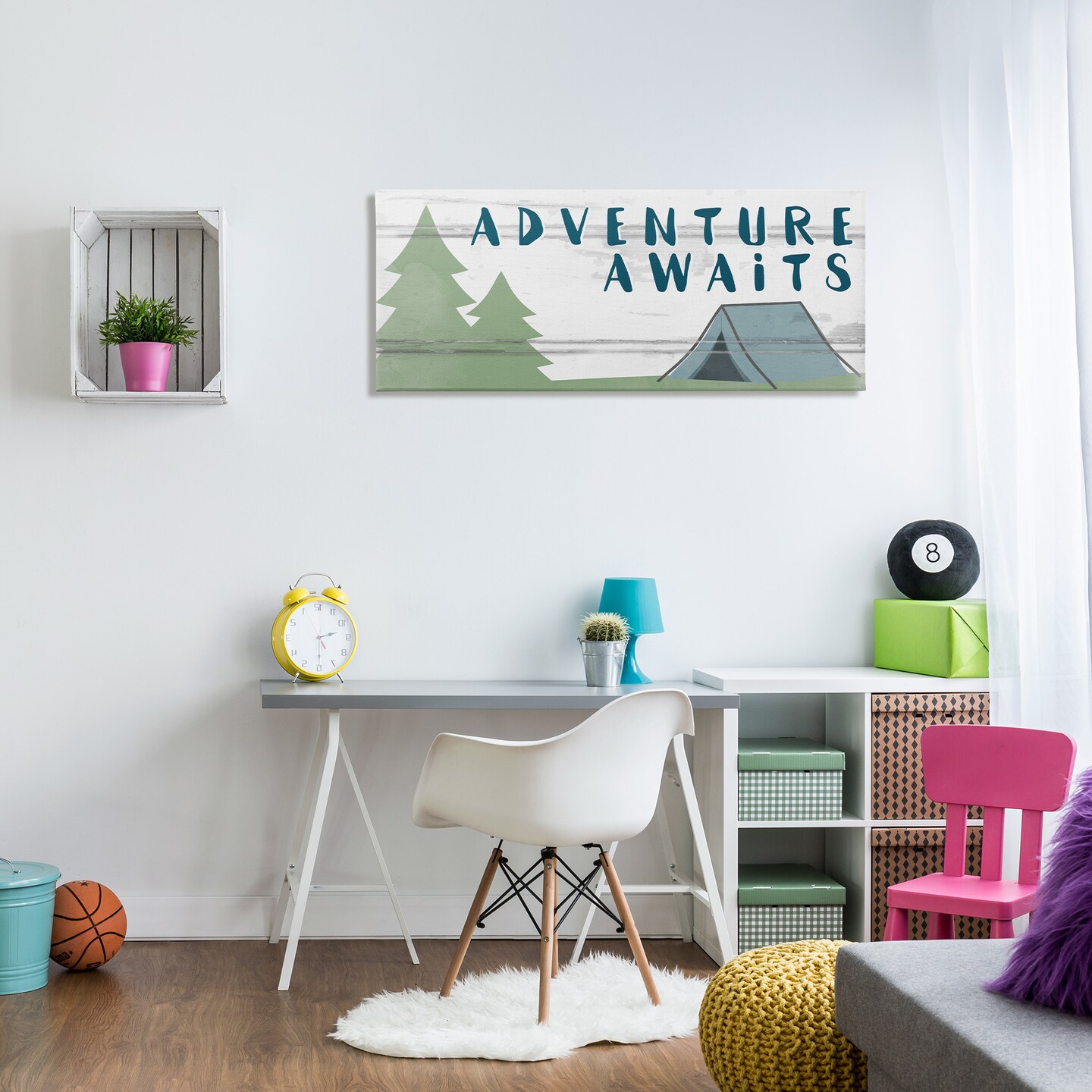 Stupell Industries Adventure Awaits Camping Scene Canvas Wall Art