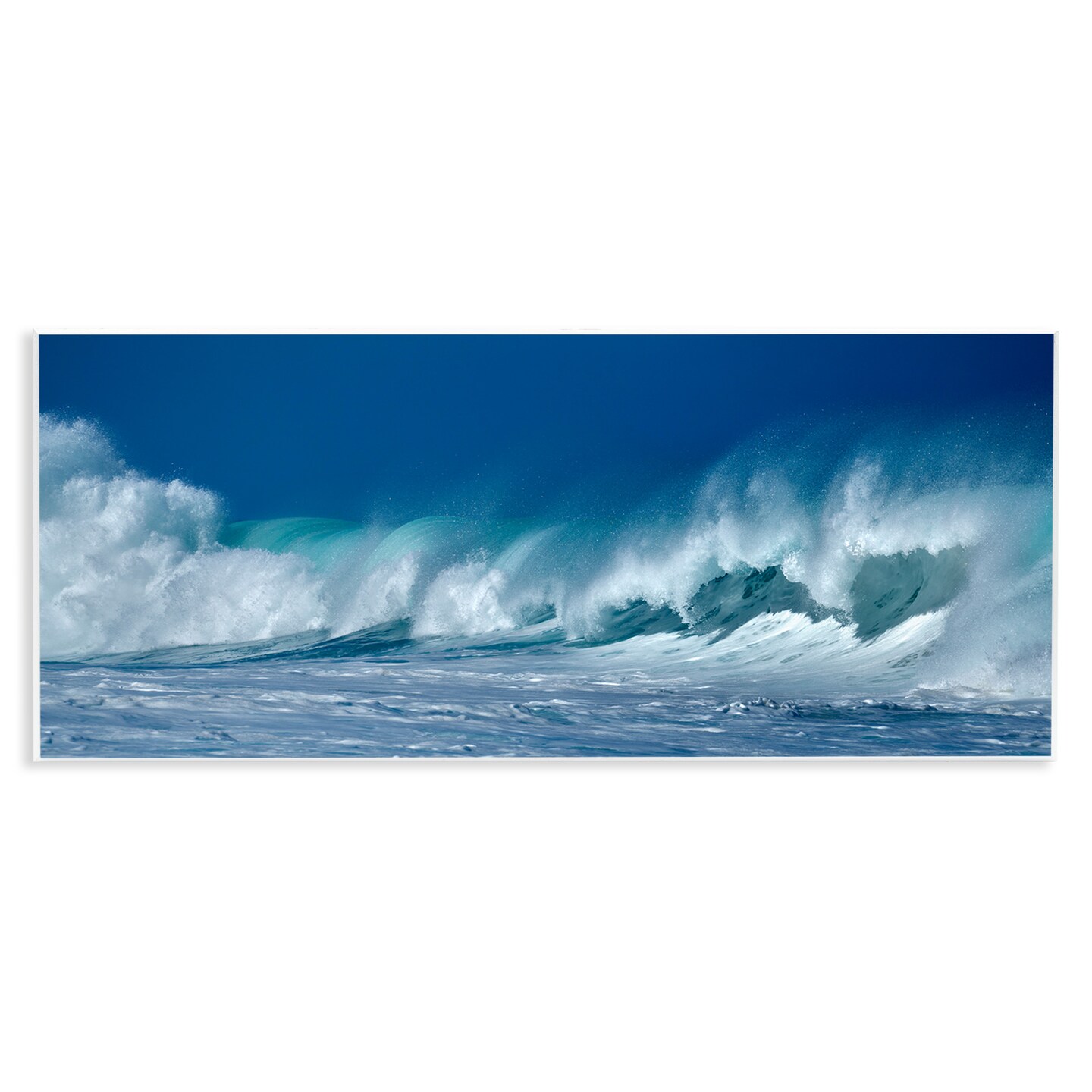 Stupell Industries Panoramic Tsunami Wave Splashing Wall Plaque Art