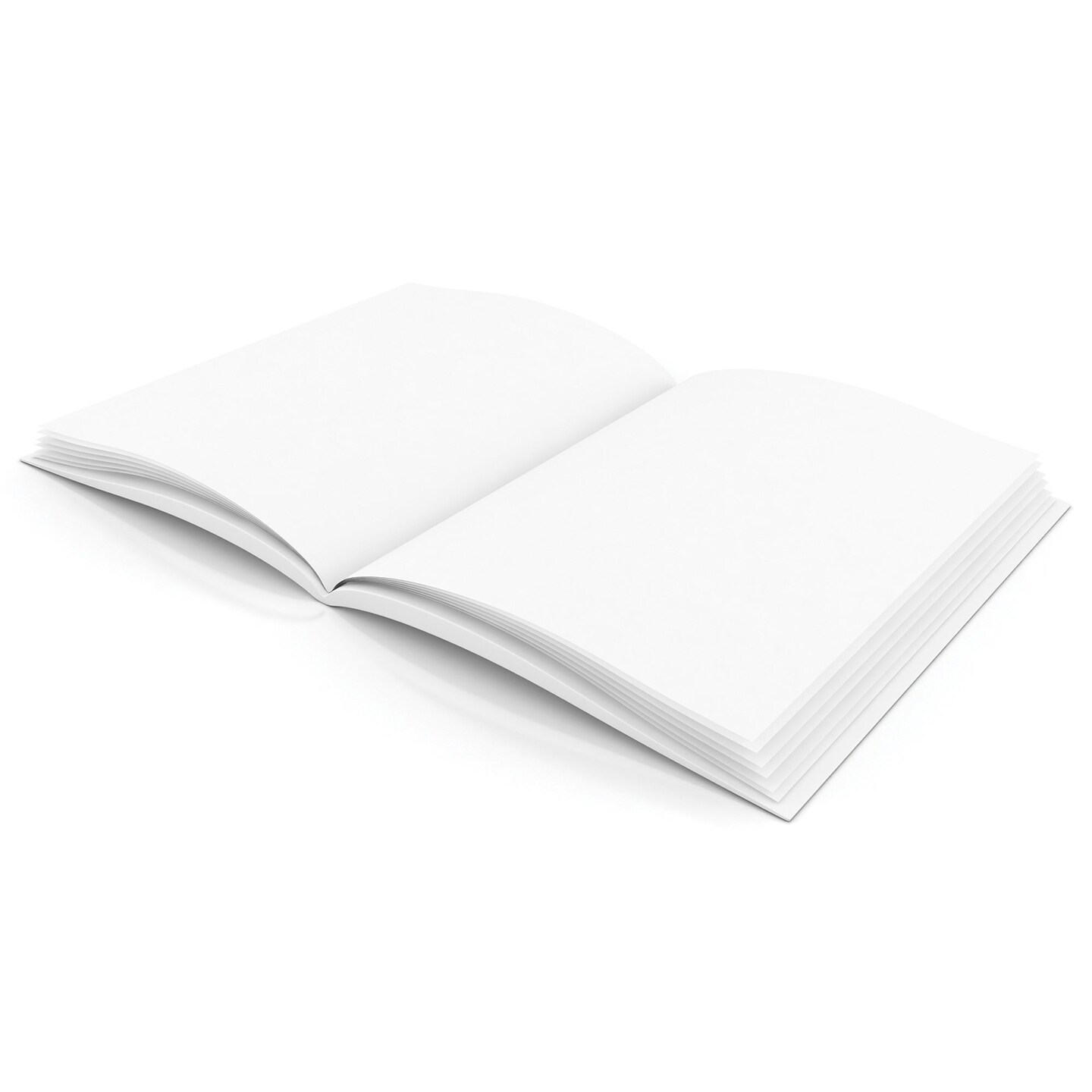 Plain White Blank Hardcover Book, 28 Pages/14 Sheets, 8&#x22; x 6&#x22;