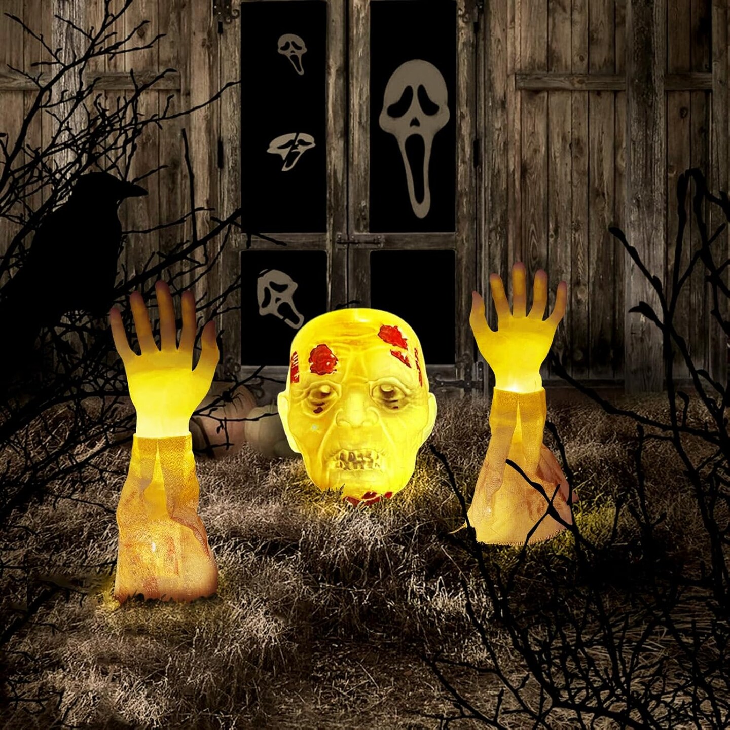 Halloween Outdoor Lighted Zombie Decor