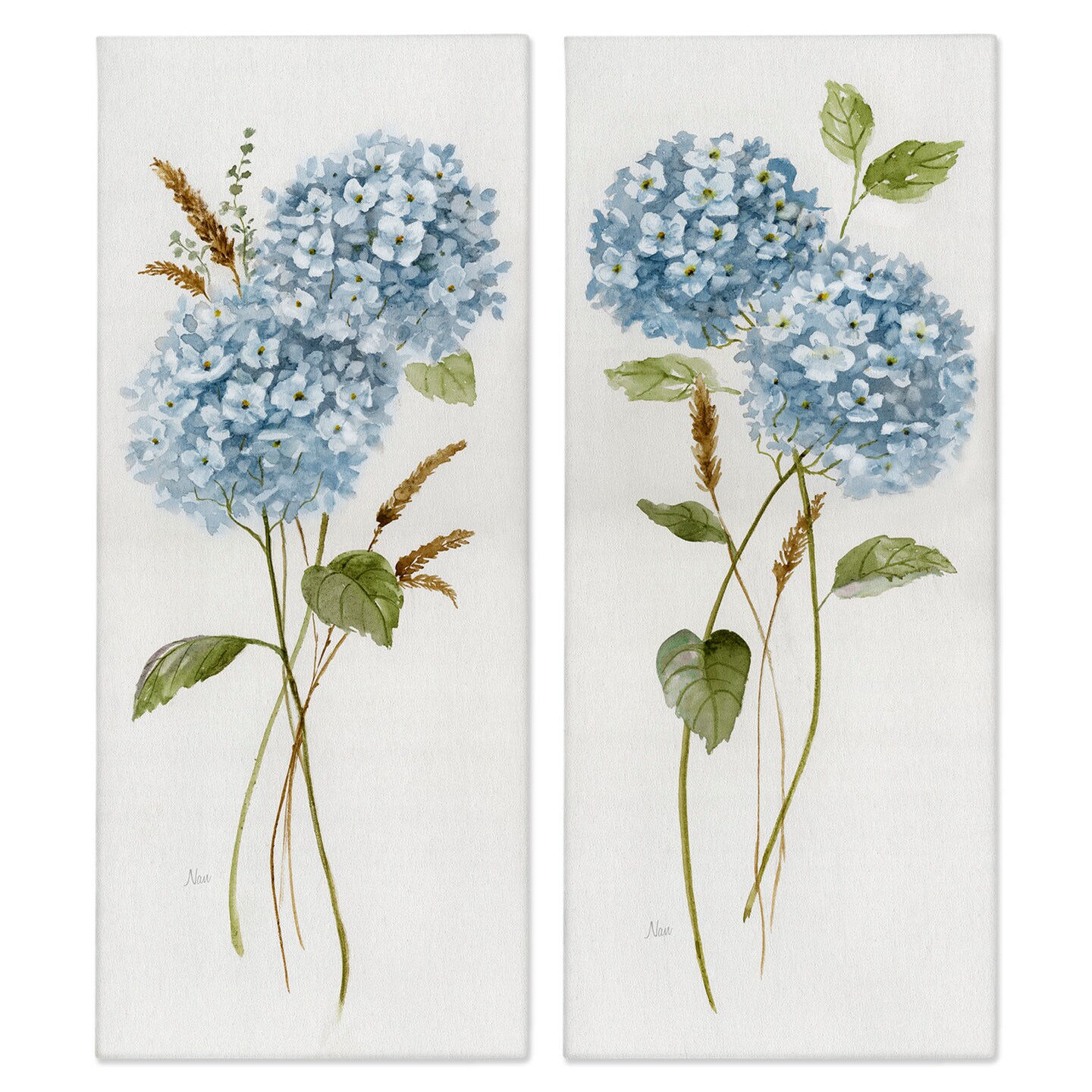Stupell Industries Blue Hydrangea Long Stems Canvas Wall Art