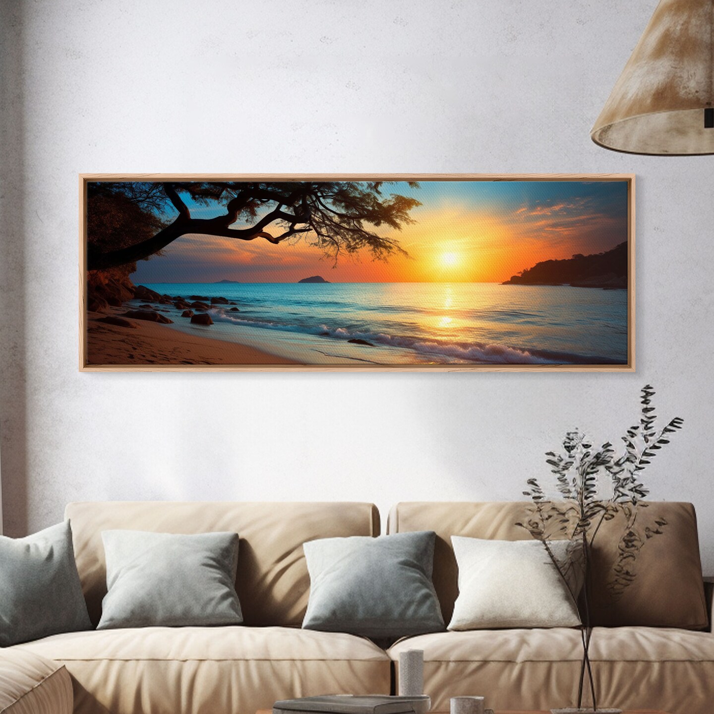 Nautical Decor, Beach Decor, Framed Canvas Print, Coastal Decor, Beach Wall Art, Nursery Decor, Lakehouse Wall Art, Beach Painting 60-79 product 5