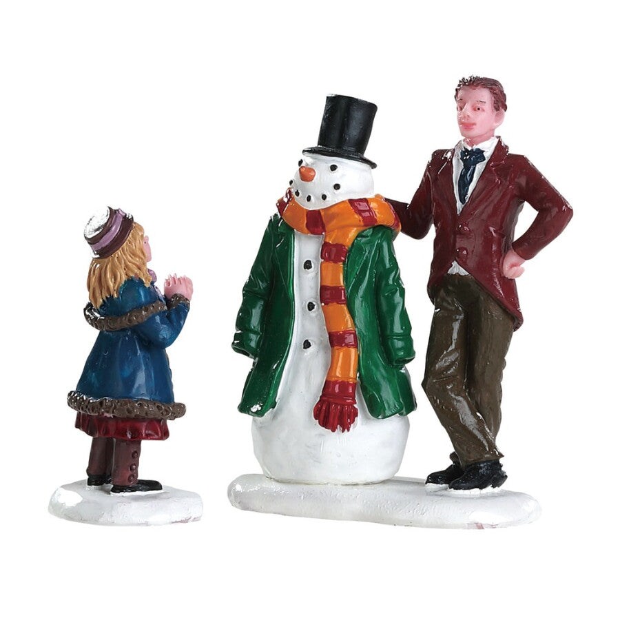 LEMAX Dad&#x27;s Snowman, Set Of 2 #82585