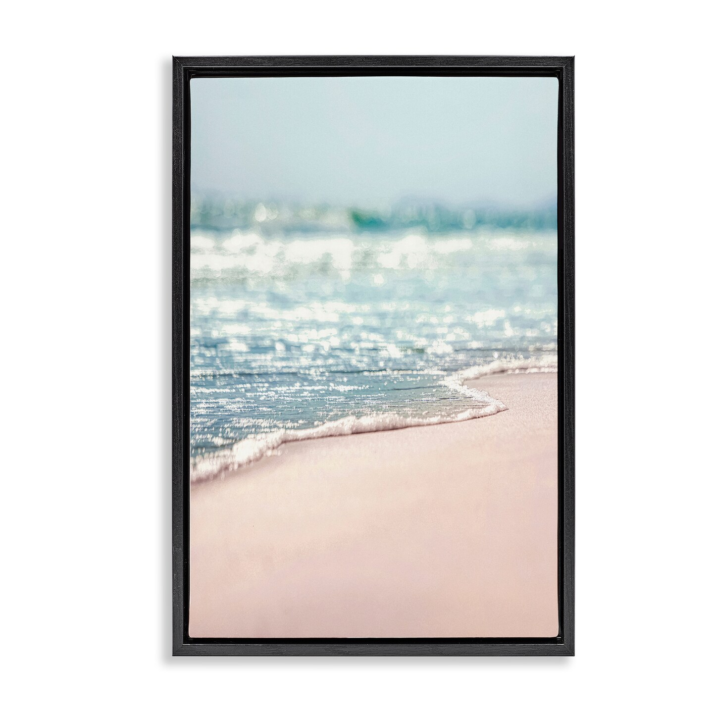 Stupell Industries California Summer Waves Framed Floater Canvas Wall Art Design by Nataly White