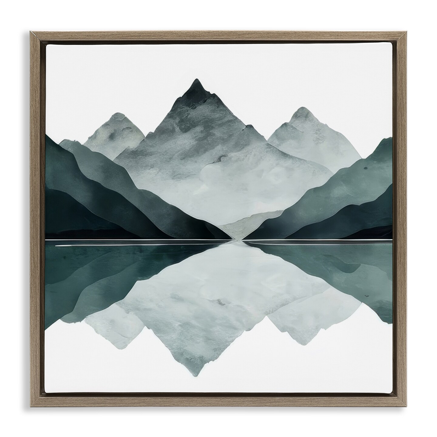 Stupell Industries Earth & Water Landscape Framed Floater Canvas Wall Art Design by Denise Dundon