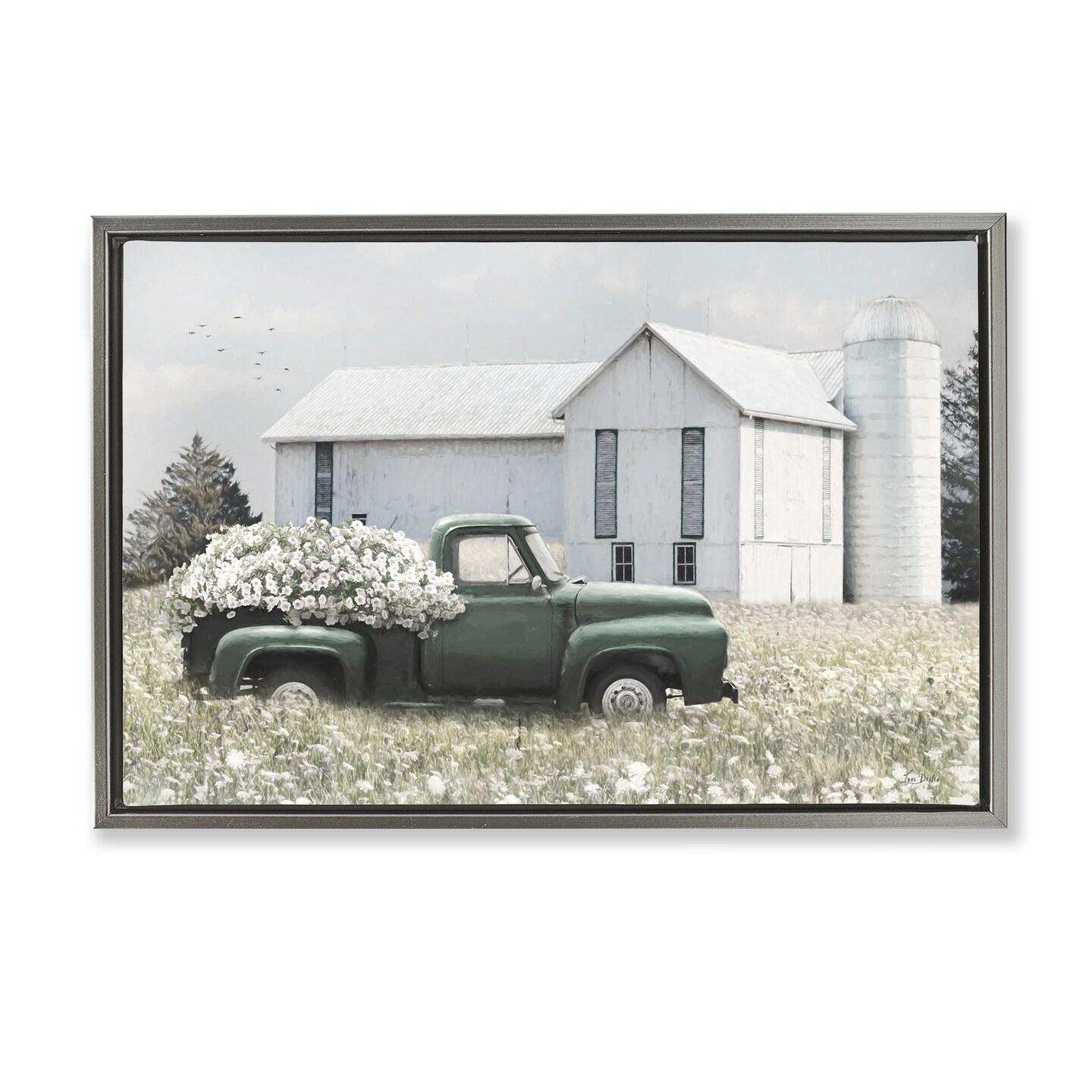 Stupell Industries Rustic Barn & Truck Framed Floater Canvas Wall Art Design by Lori Deiter