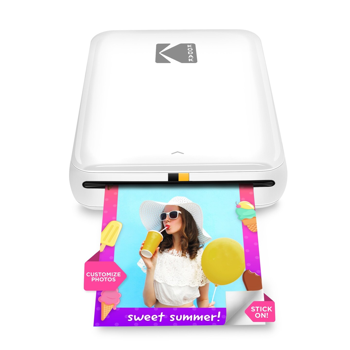 Kodak Step Mobile Instant Photo Printer 2x3&#x22; &#x26; Zink Photo Paper (75 Sheets) Bundle