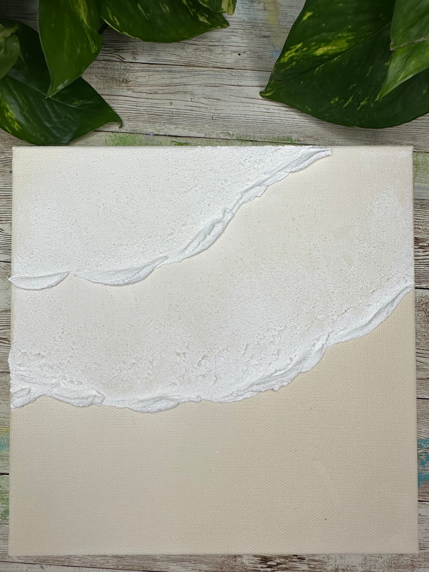Textured Beach | Waves painting | For Beginners