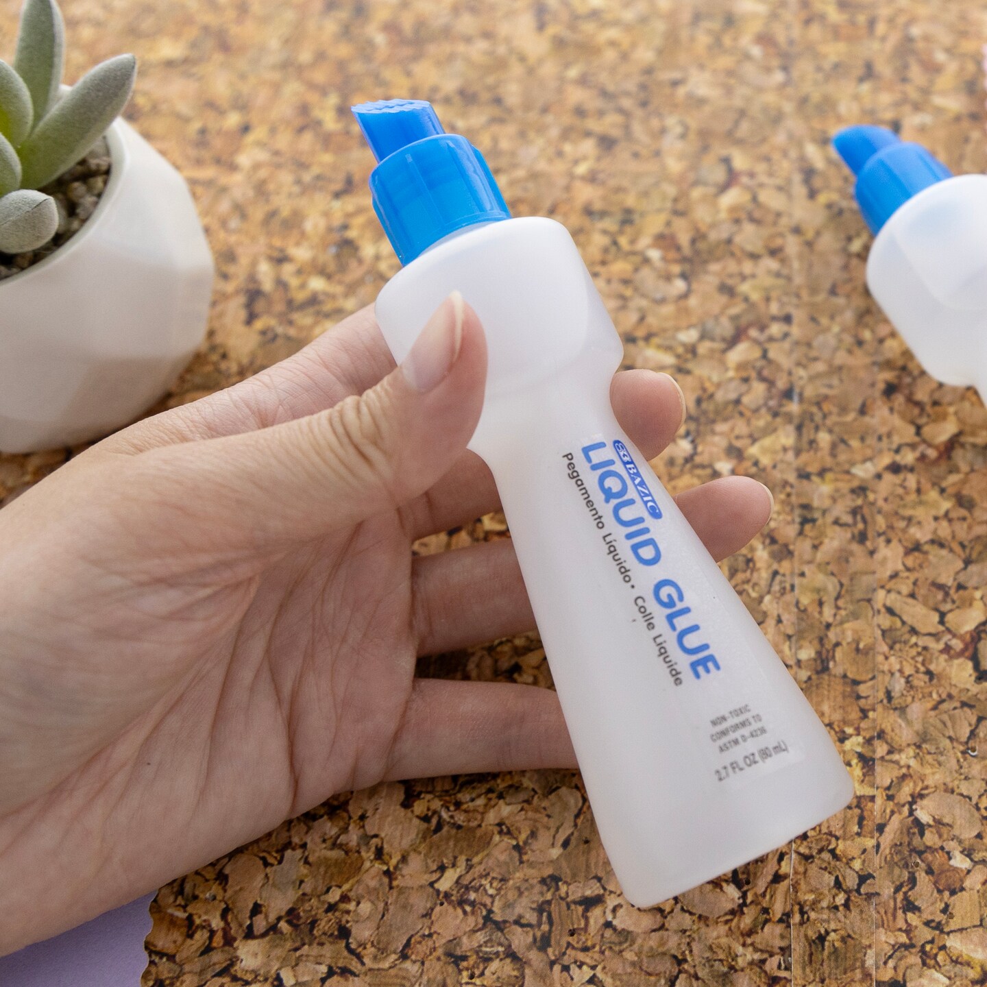 BAZIC Clear Glue 2.7 FL OZ (80 mL)(2/Pack)