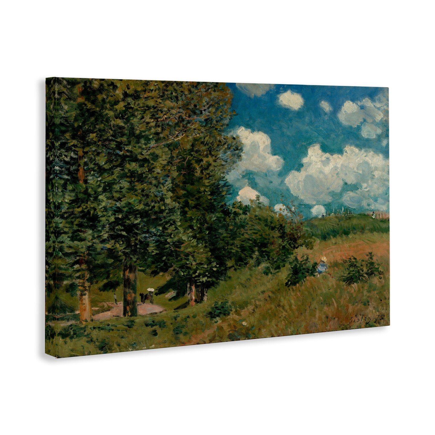 Stupell Industries Classic Cloudy Landscape Canvas Wall Art Design by Alfred Sisley