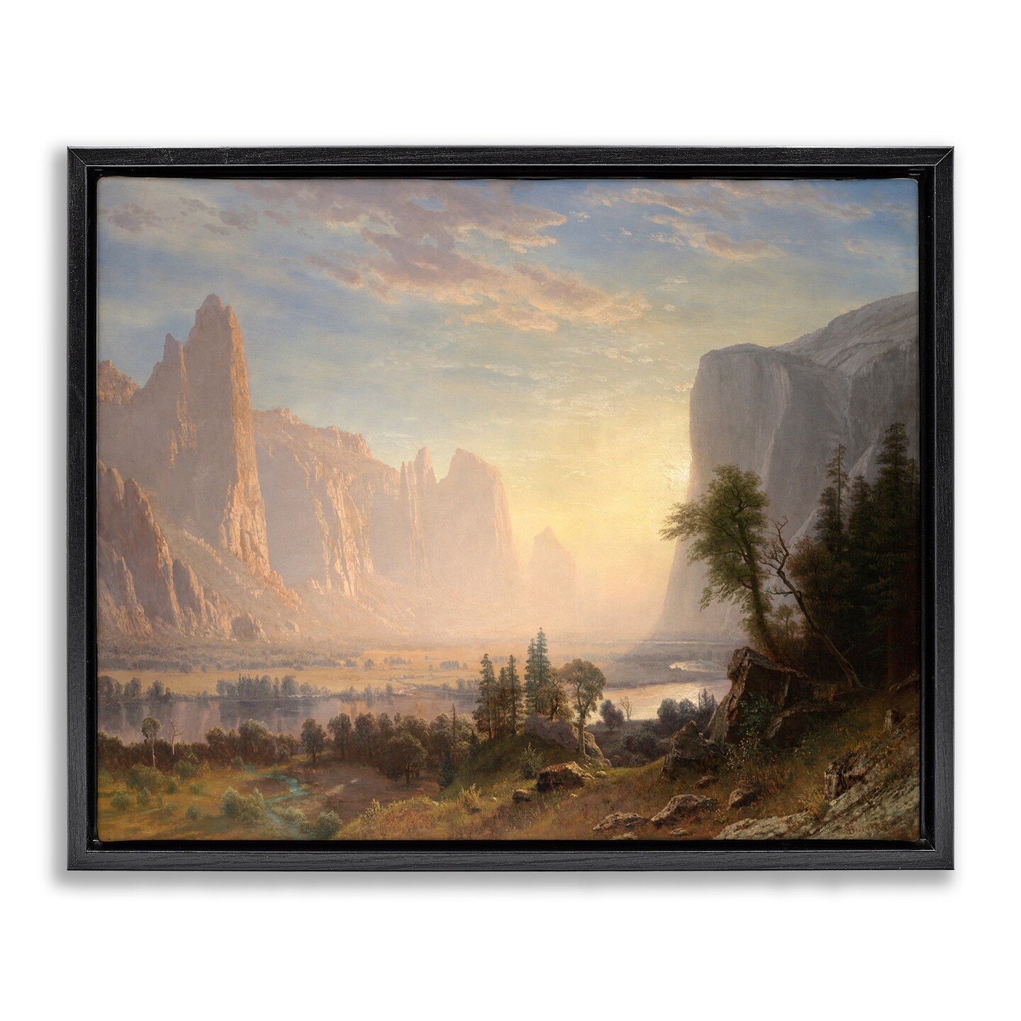 Stupell Industries Classic Bierstadt Valley of Yosemite Framed