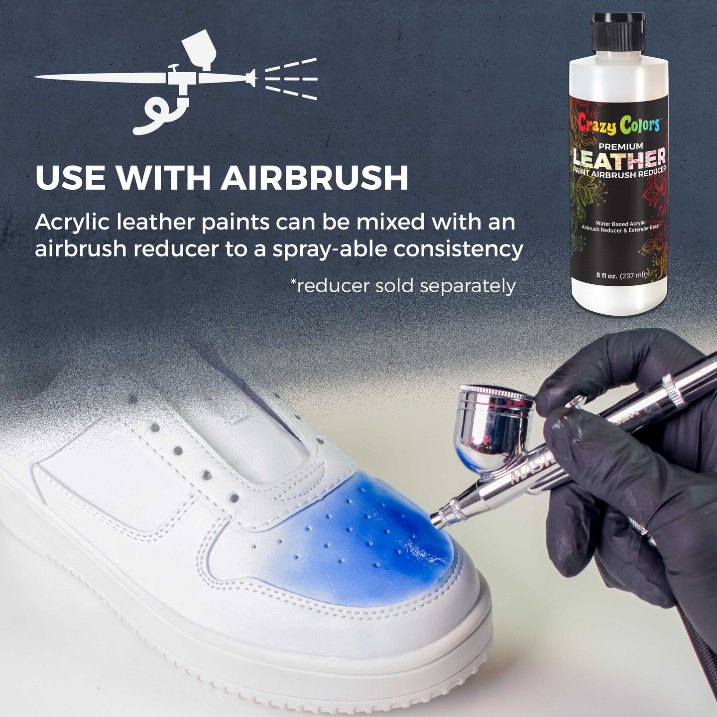 Premium Acrylic Shoe & Leather Paint Kit 13-Color with 4 Brushes (1 oz Bottles) - Acrylic Leather Paint for Shoes, Sneakers, Jackets, Bags, Purses, Furniture