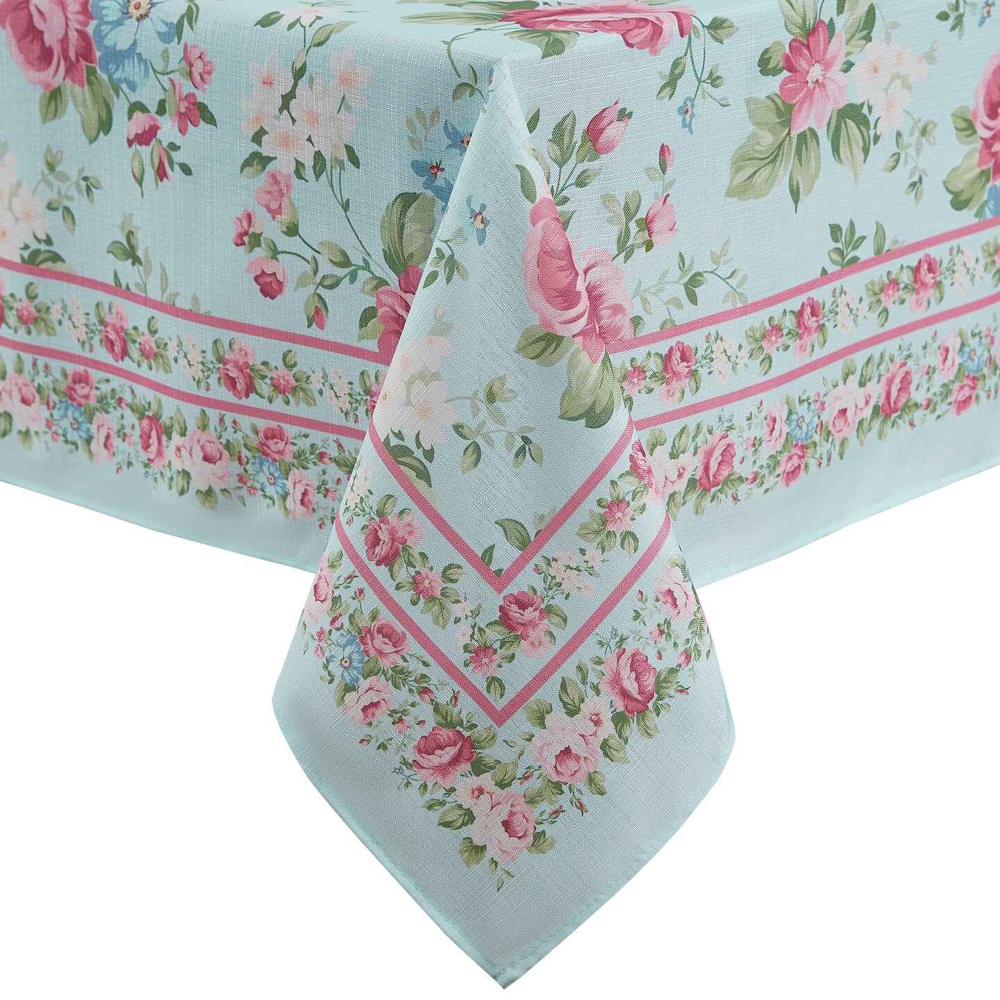 Threadmade Home Vintage Floral Garden Tablecloth, Multicolor - 60"W x 84"L