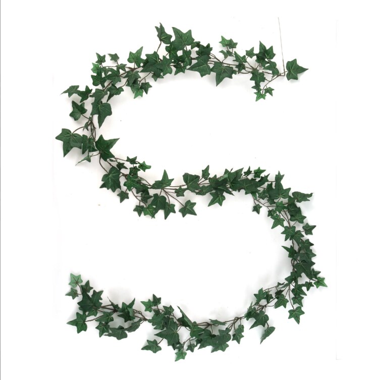 4PK 6' English Ivy Garland – 185 Lifelike Silk Leaves, Versatile Decor