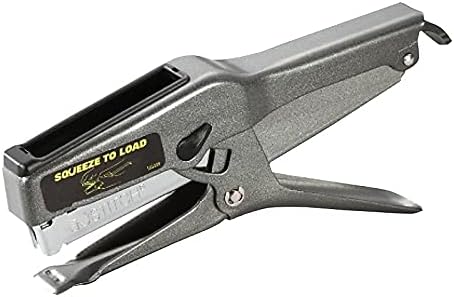 Office B8 Heavy Duty All Metal 45 Sheet Plier Stapler, 210 Stapler Capacity, Full-Strip, Black