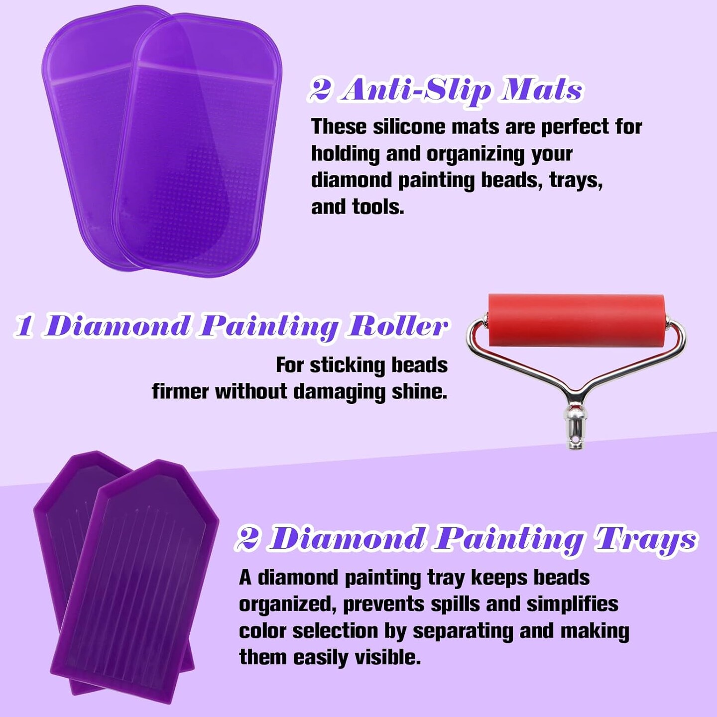 27-Piece Diamond Painting Pen Kit, 45&#xB0; Ergonomic Stainless Steel Metal Tips - Resin Diamond Art Pens - Diamond Painting Accessories Tools Pens for Diamond Painting Lovers Gifts (Rose Gold Tips)