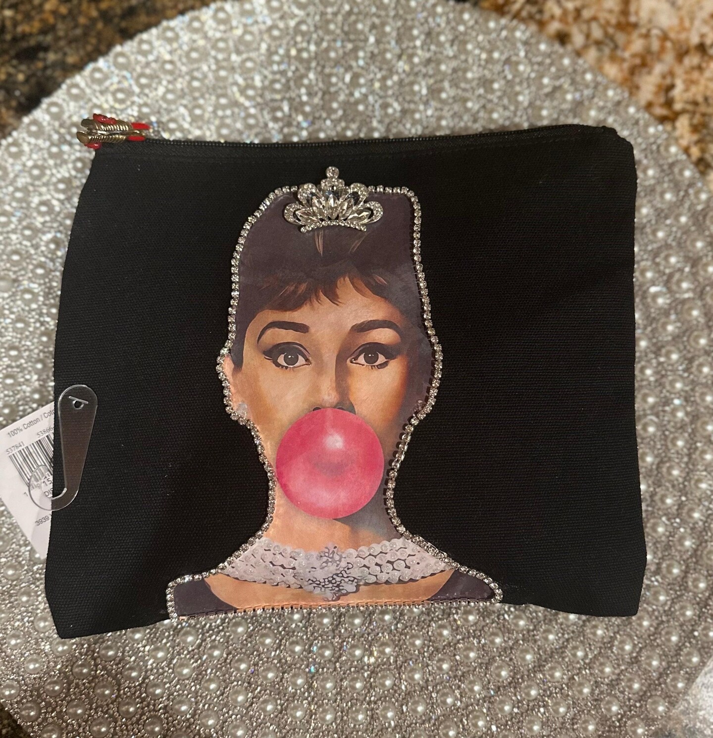 Audrey Hepburn, pencil pouch, handmade, cotton canvas pouch, clutch, custom  orders available, unique gift, makeup bag, cosmetic bag MakerPlace by