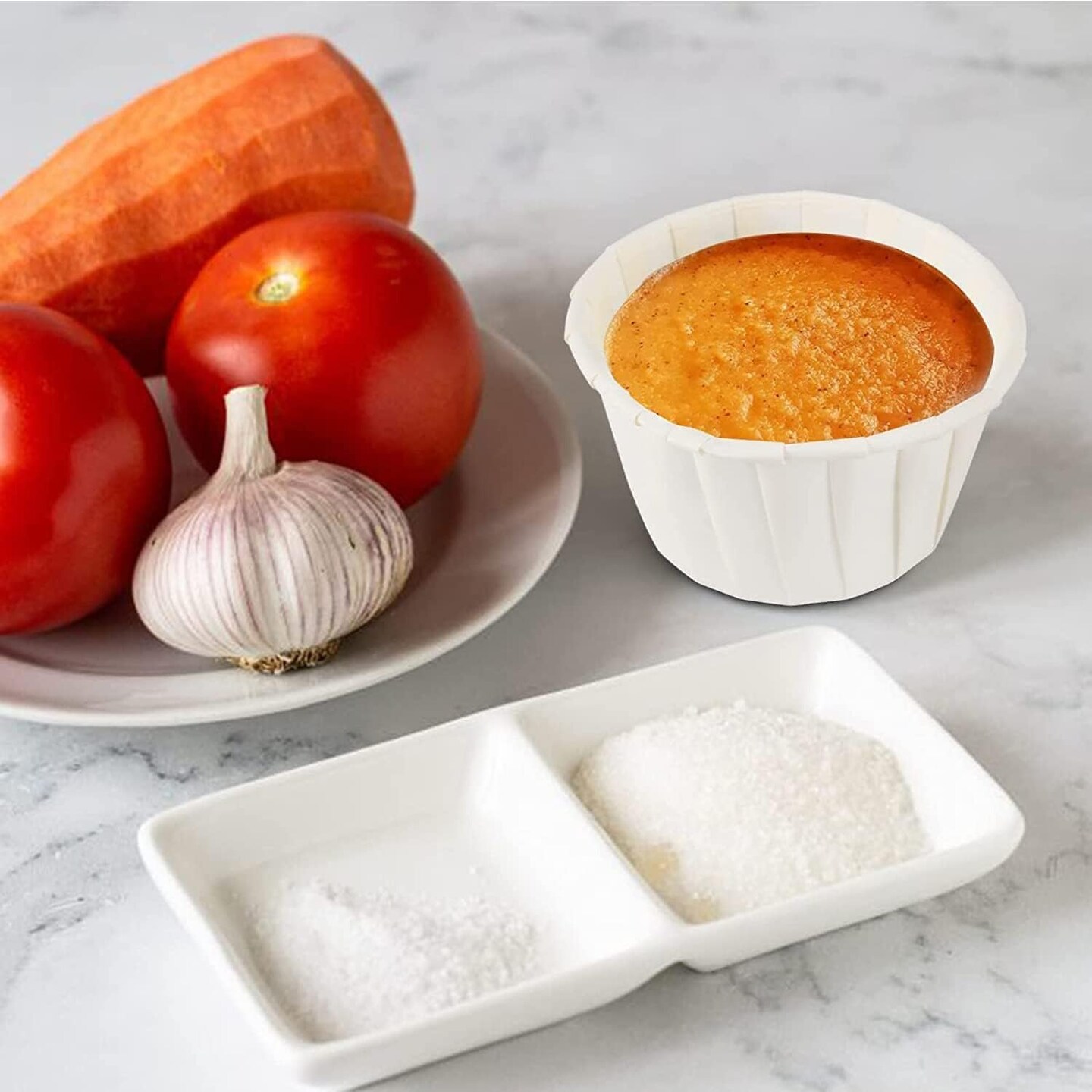 300 pcs Paper Cups Disposable Paper Souffle Cup for Ketchup, Sacrament, Condiments Or Medicine Cup