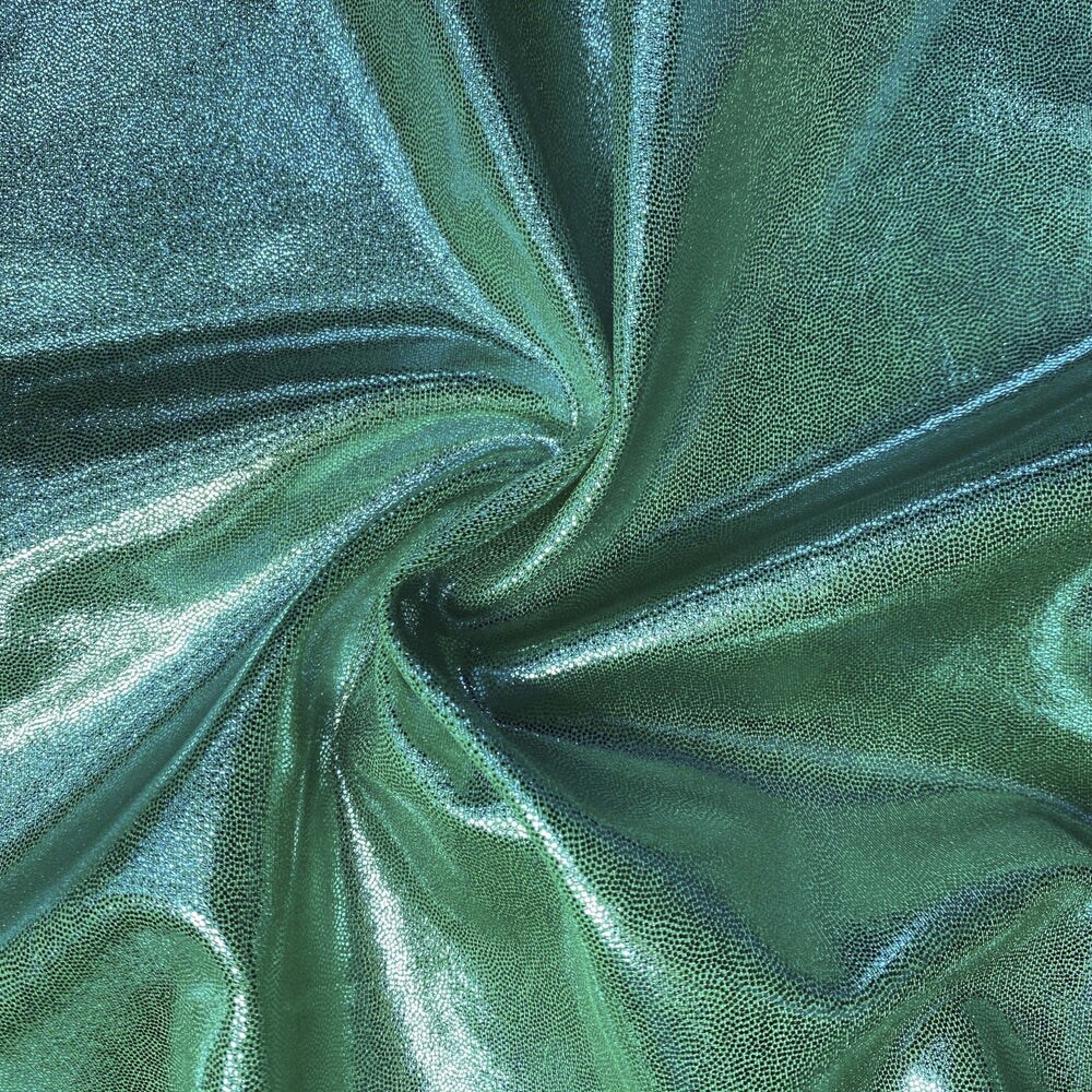 1 Yard Mystique Foiled Spandex 4 Way Stretch Shimmer Fabric for Dancewear 54 Inch Width