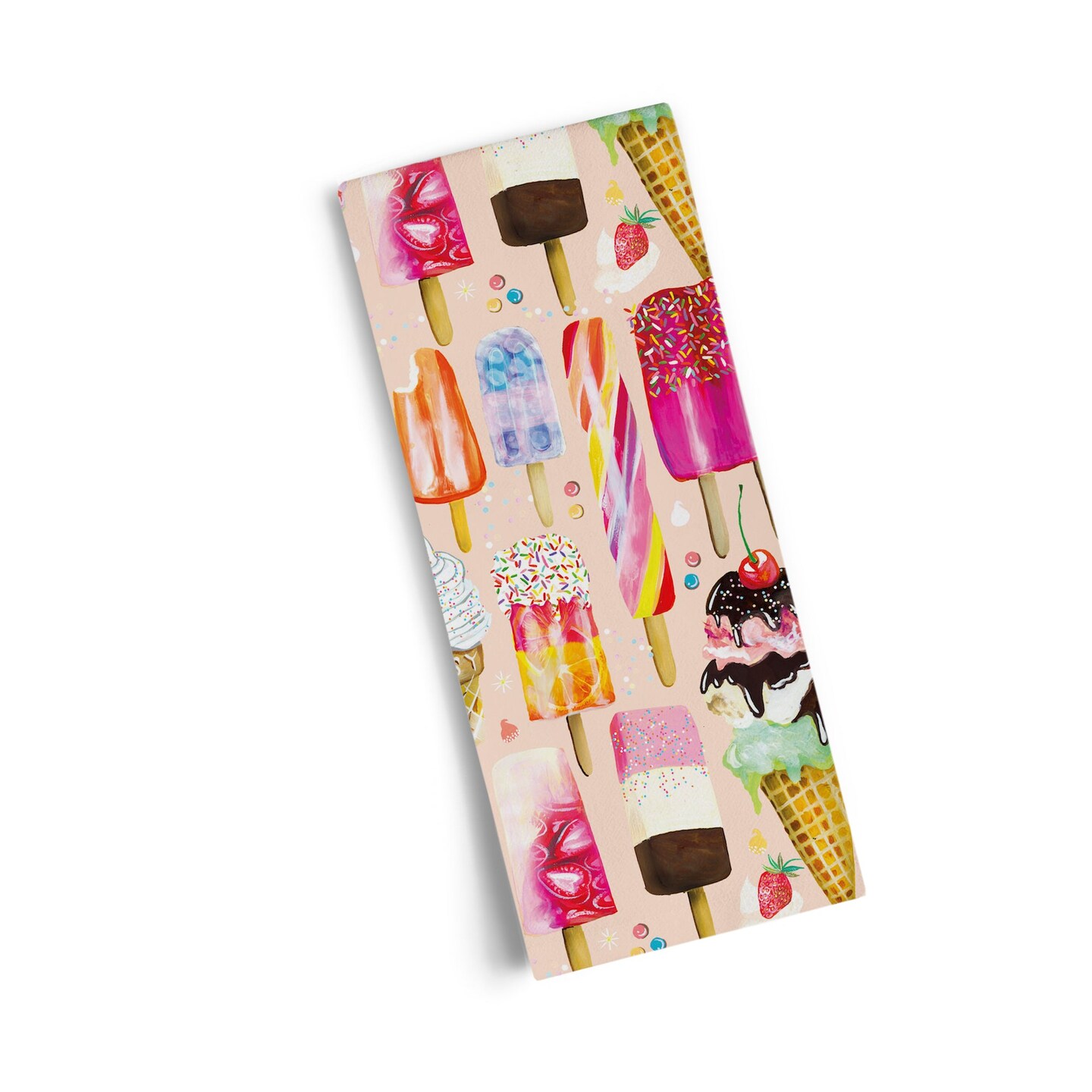 Ice Cream &#x26; Pops Cotton Tea Towel