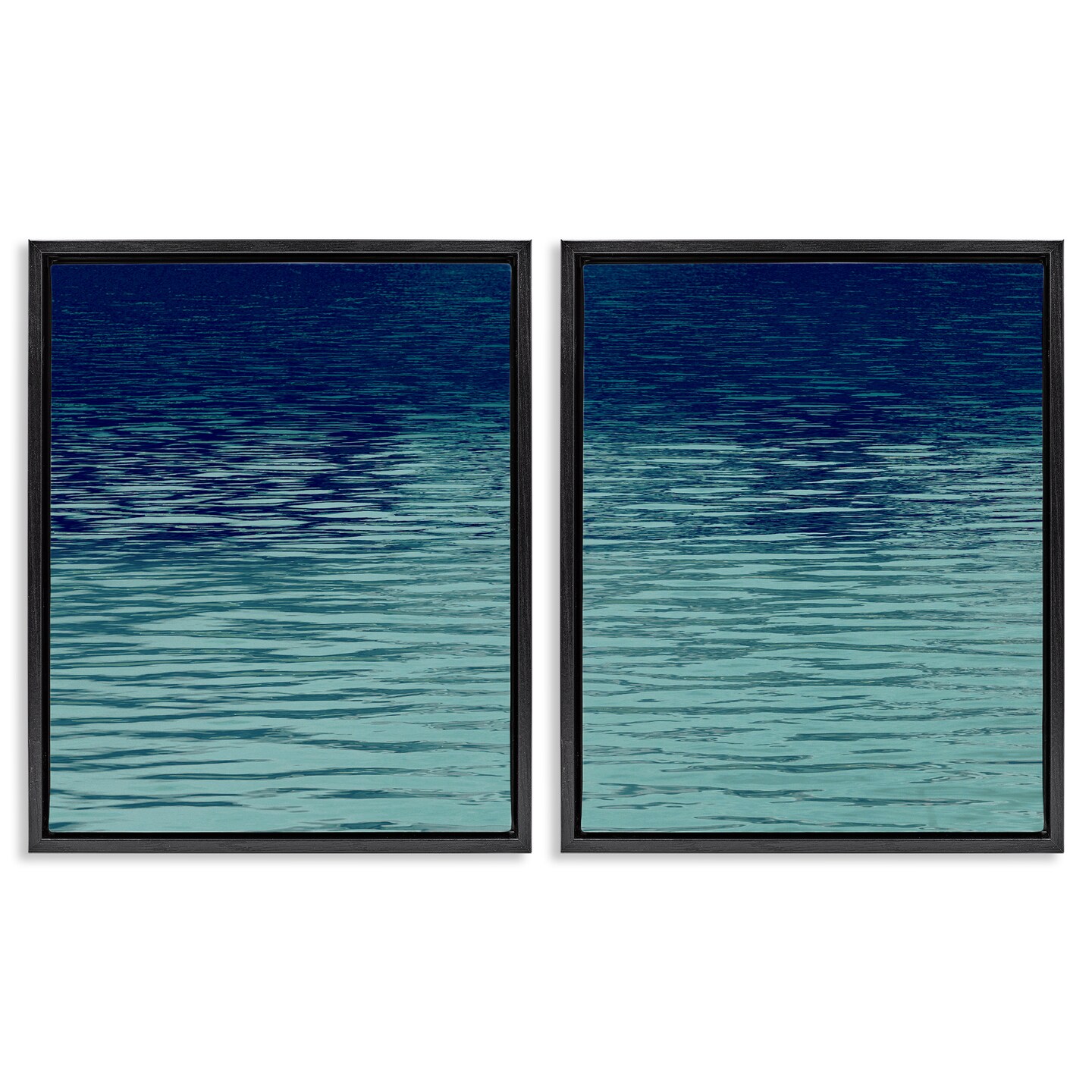 Stupell Industries Soothing Water Ripples 2pc Floater Framed Canvas Wall Art Set Design by Maggie Olsen