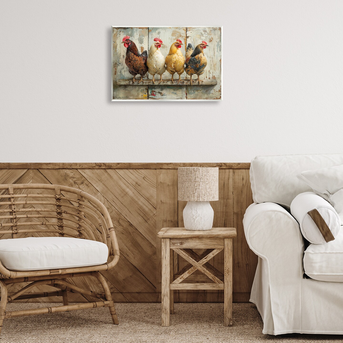 Stupell Industries Chickens In A Row Wall Plaque Art Design by LSR Design Studio