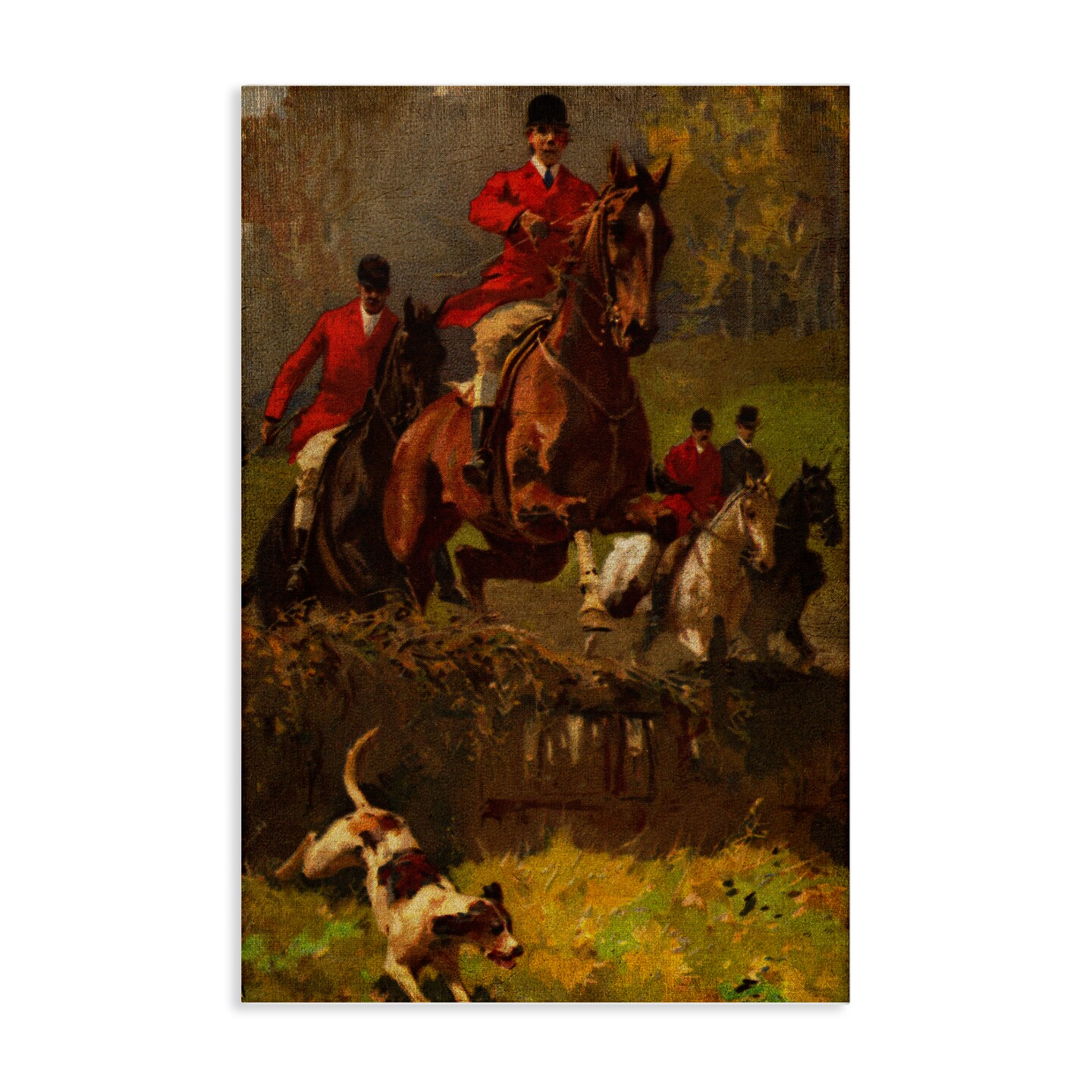 Stupell Industries Classic Hunting Dog Scene Canvas Wall Art Design by Tina Higgins Designs, Inc.