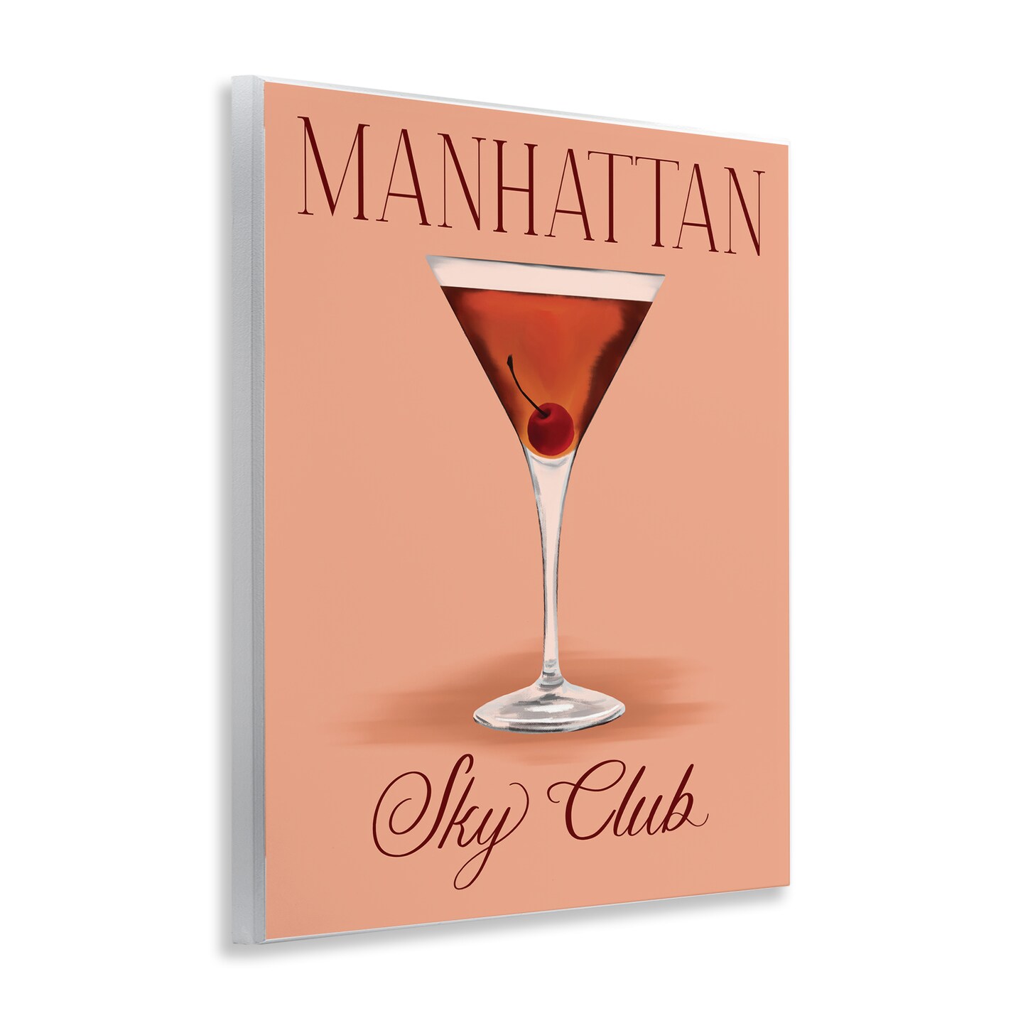Stupell Industries Manhattan Sky Club Drink Wall Plaque Art Design by Hey Bre! Creative Studio