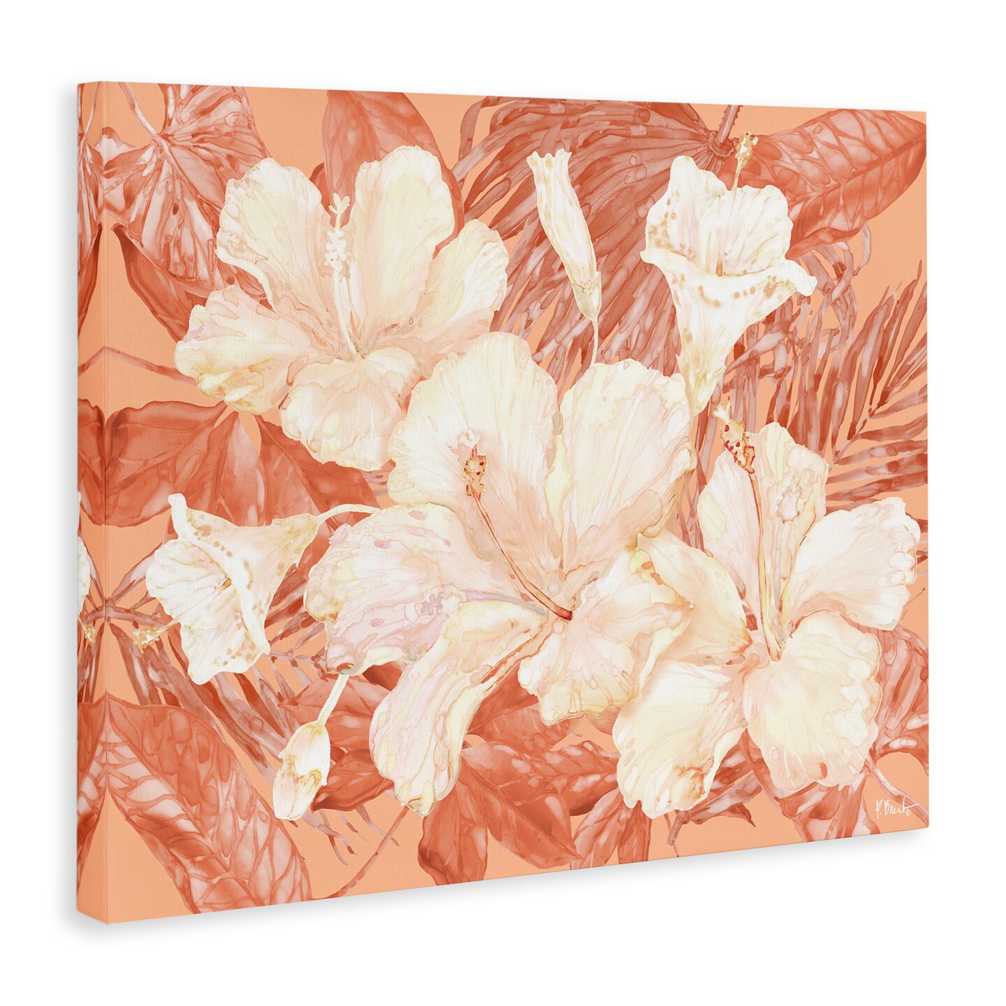 Stupell Industries Bright Hibiscus Bundle Canvas Wall Art Design by Paul Brent