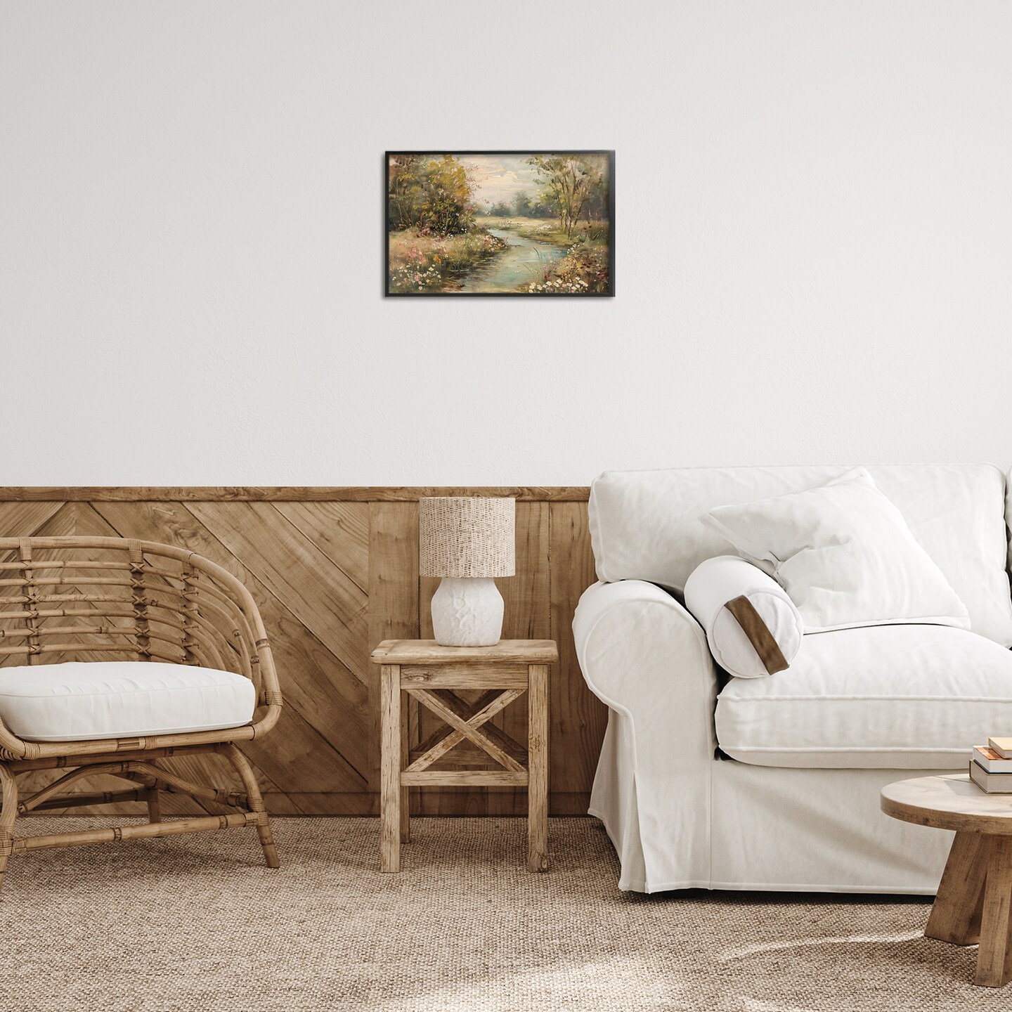 Stupell Industries Spring Stream Landscape Framed Giclee Wall Art Design by LSR Design Studio