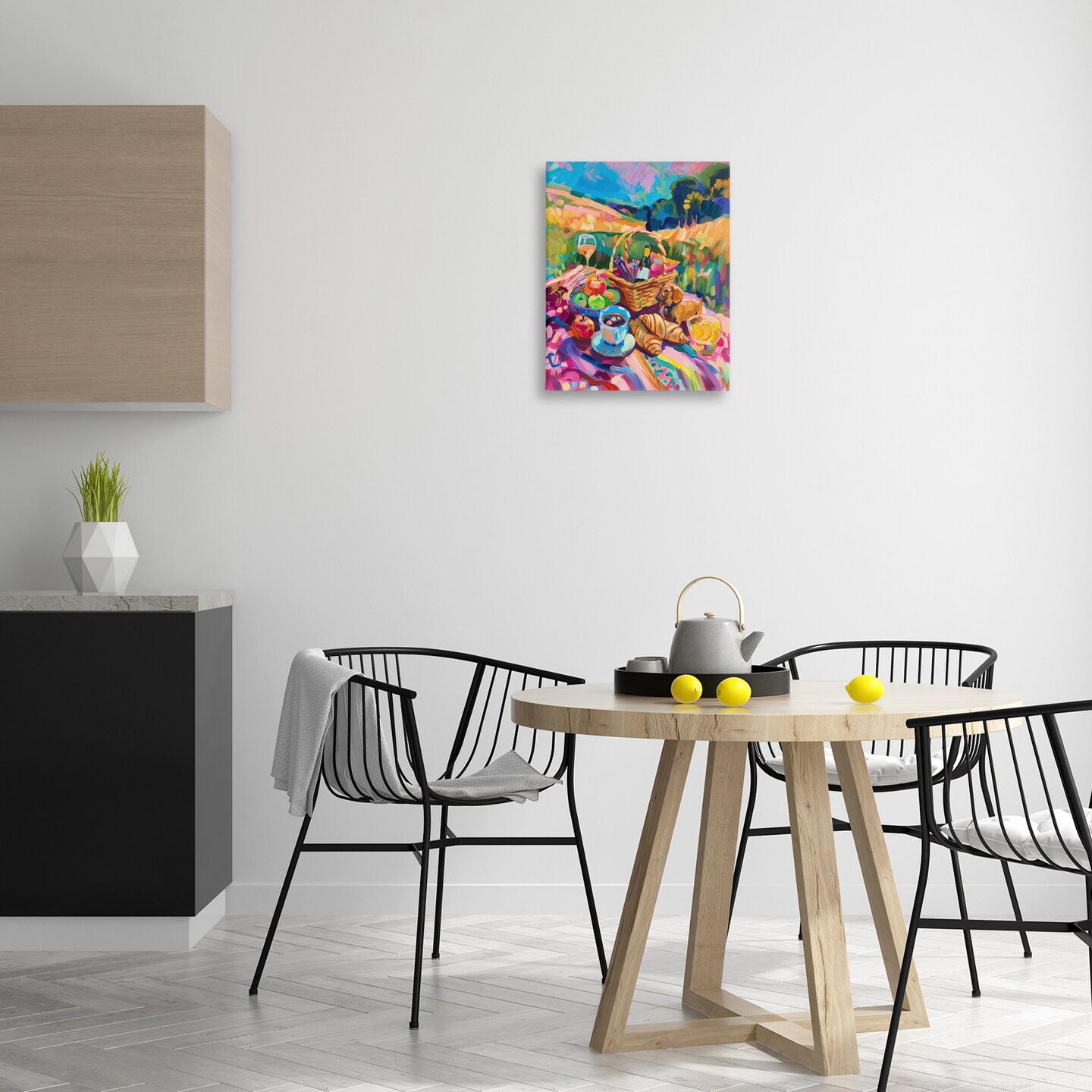 Stupell Industries Bright Impressionist Picnic Canvas Wall Art Design by LSR Design Studio