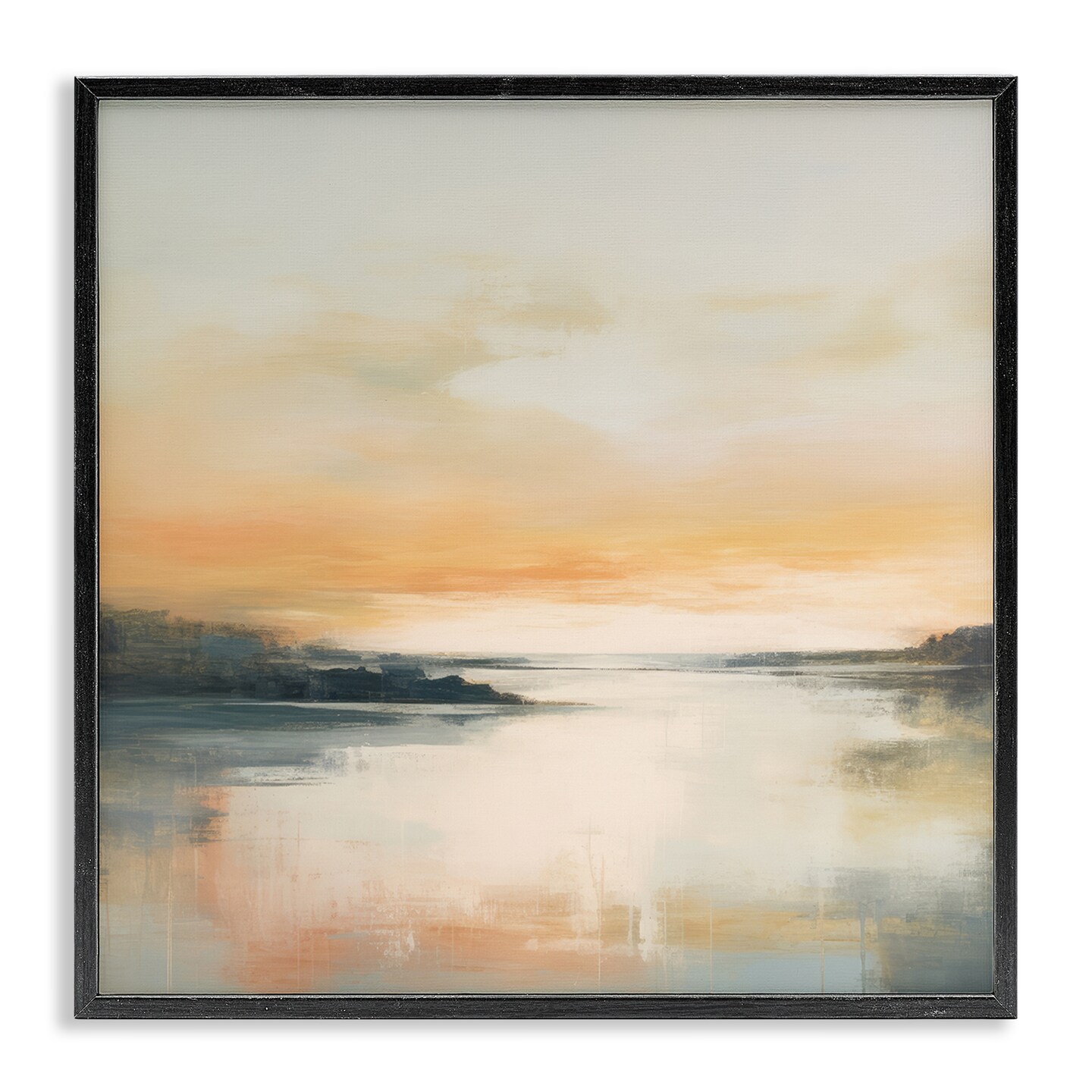 Stupell Industries Clear Sunset on Lake Framed Giclee Wall Art Design by Irena Orlov