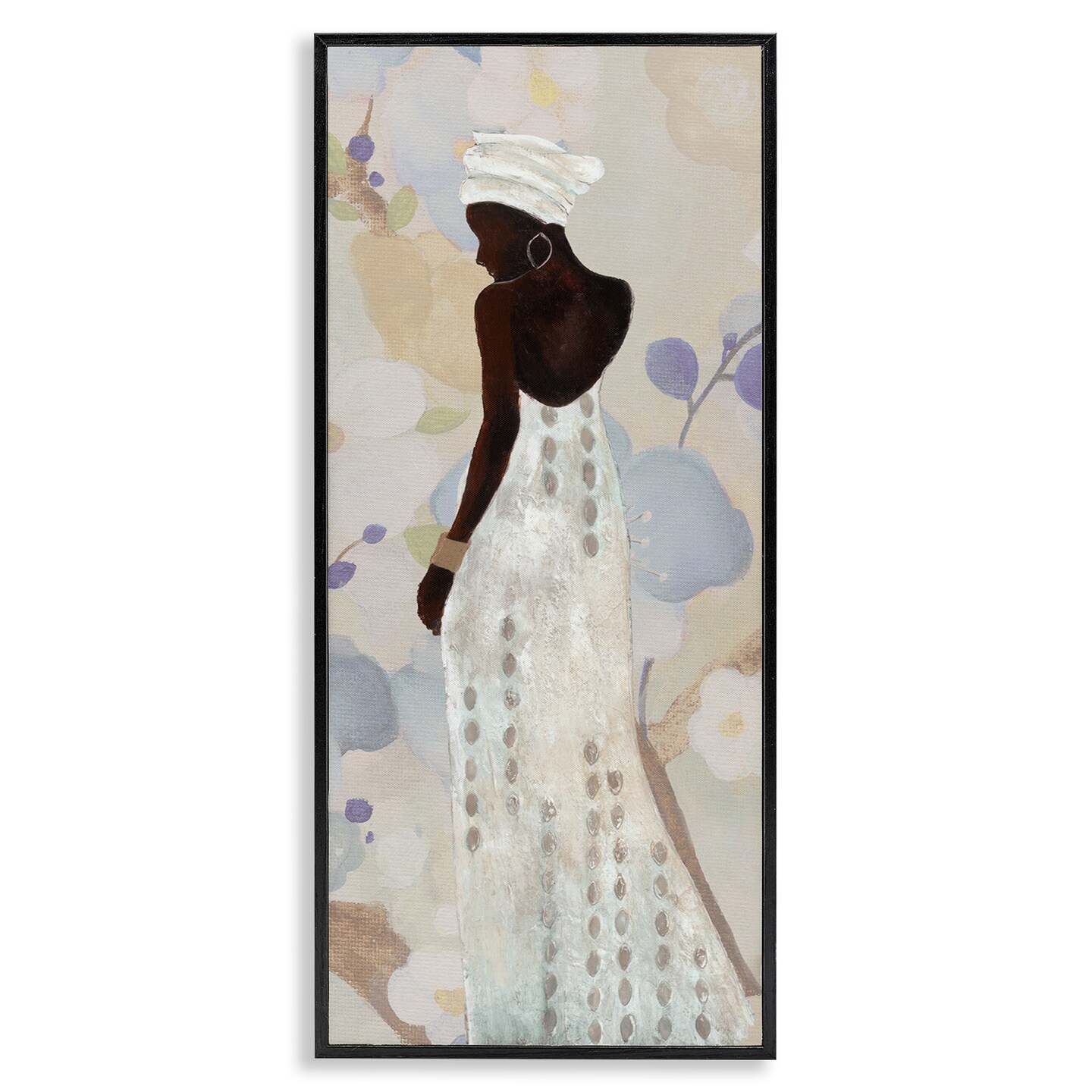 Stupell Industries Chic Natural Hues Woman Framed Giclee Wall Art Design by Janet Tava