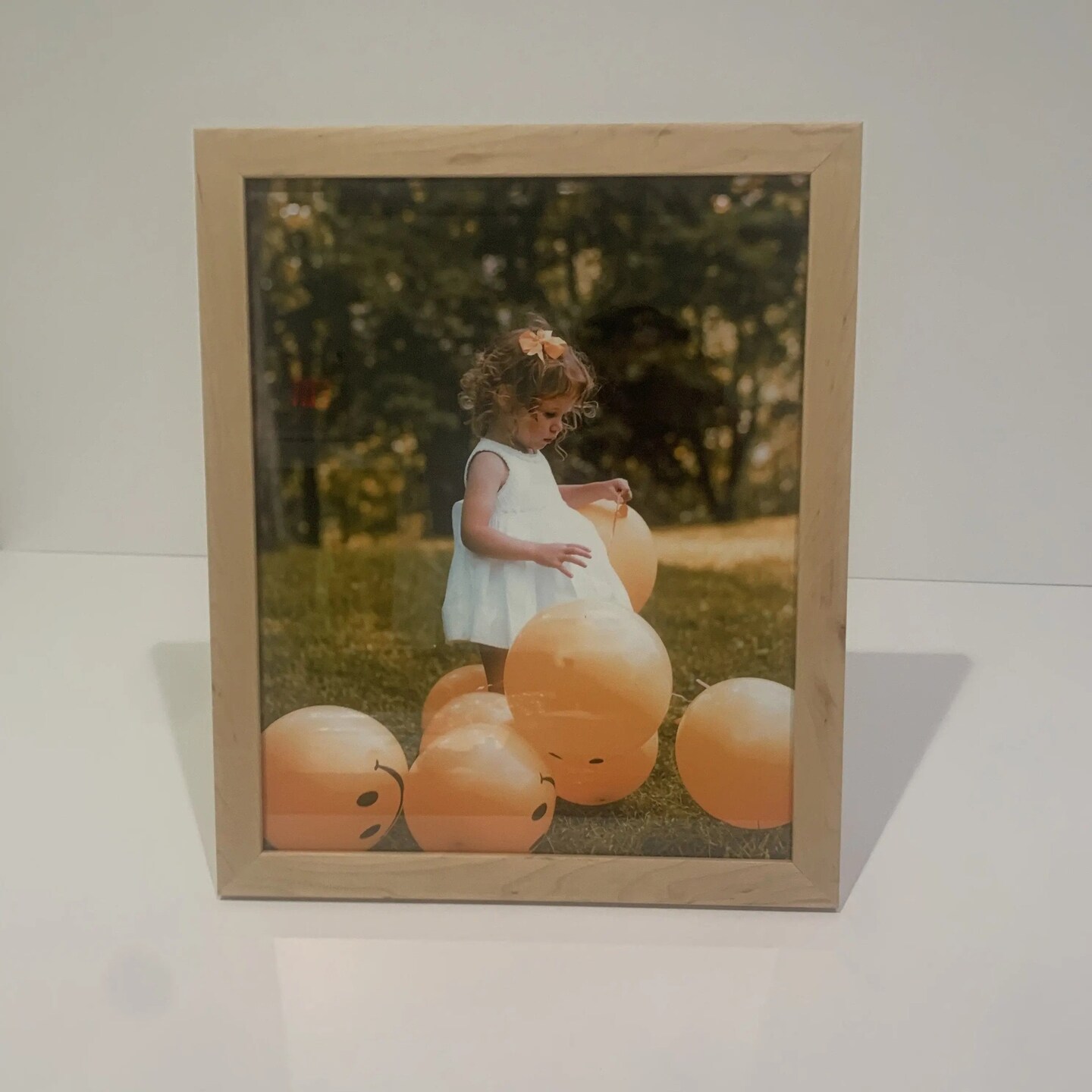 Natural Maple Wood 16x16 Picture Frame &#x2013; 16 x 16 Poster Frame &#x2013; Modern Light Wood Wall Art Frame Photo