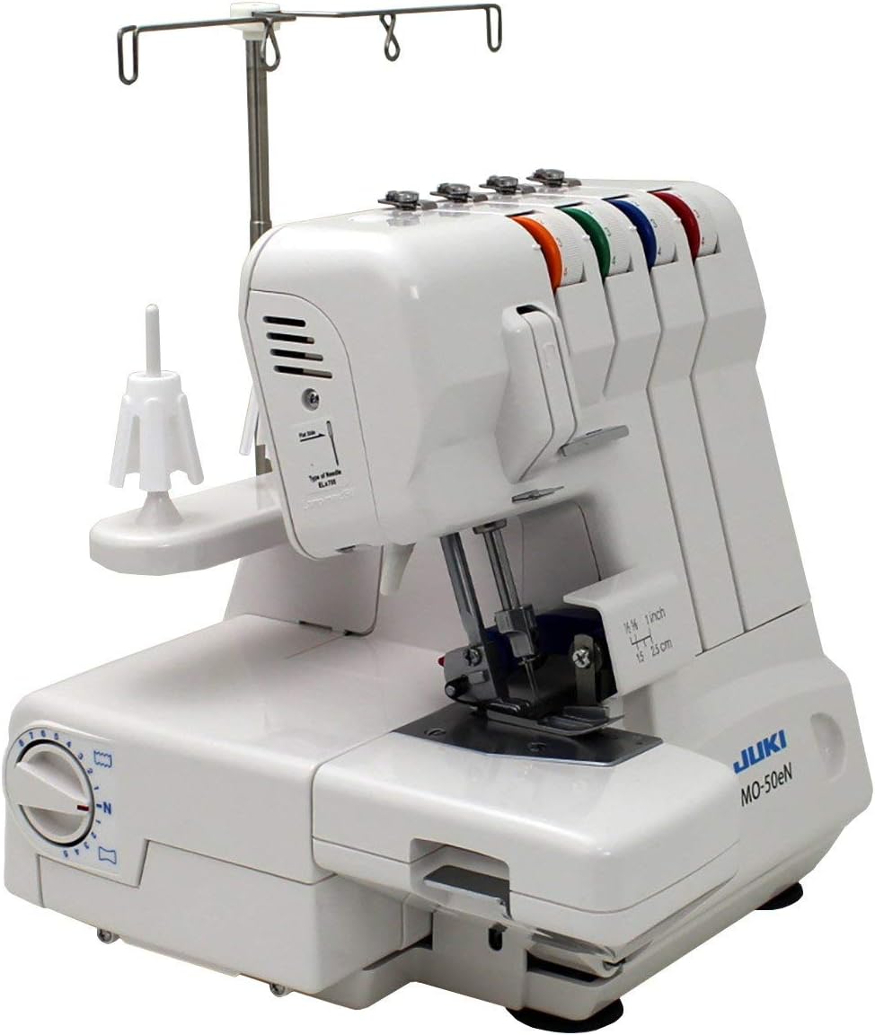 MO-50E, 3 or 4 Thread Serger, Lay In Tensions, Adjustable Differential Feed, Built In Rolled Hem, Automatic Lower Looper Threader, Retractable Upper Knife (MO-50E/UL)