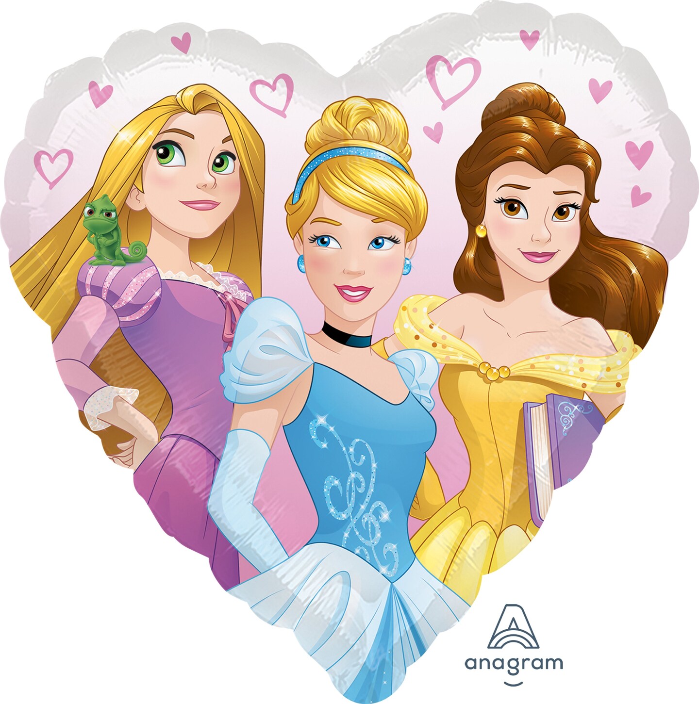 Disney Princess Dream Big Heart Theme Foil / Mylar Balloon - 18&#x22;