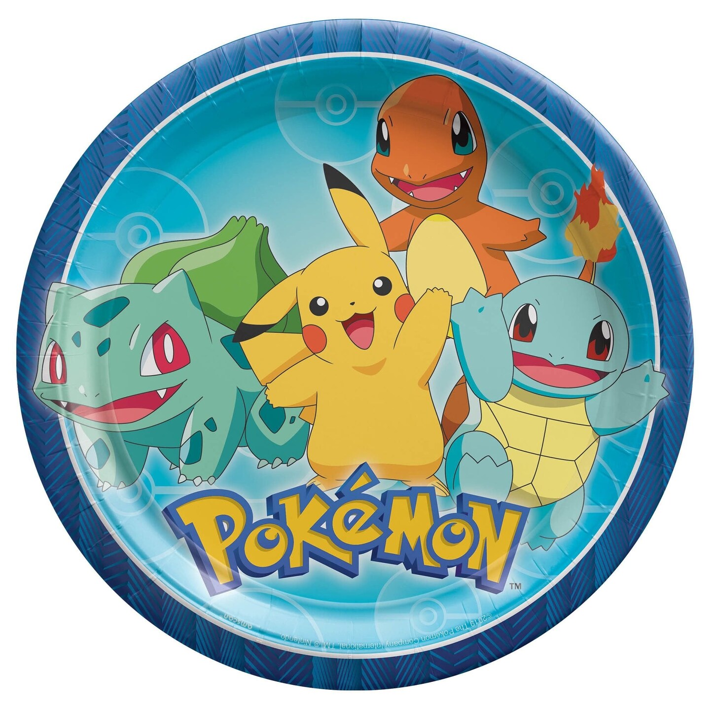 Pokemon Classic 9&#x22; Paper Plates - 8ct