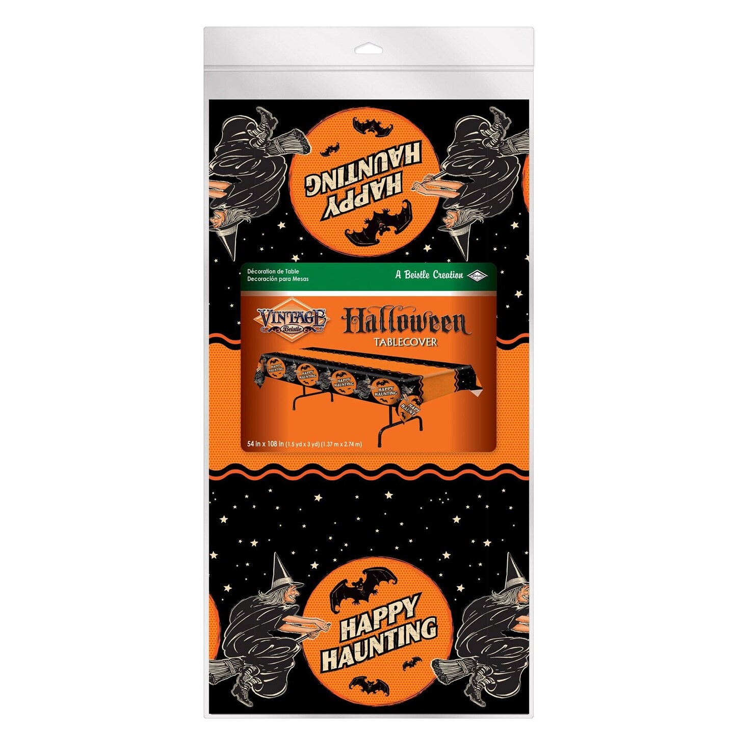 Vintage Halloween Table Cover - 54&#x22; x 108&#x22;