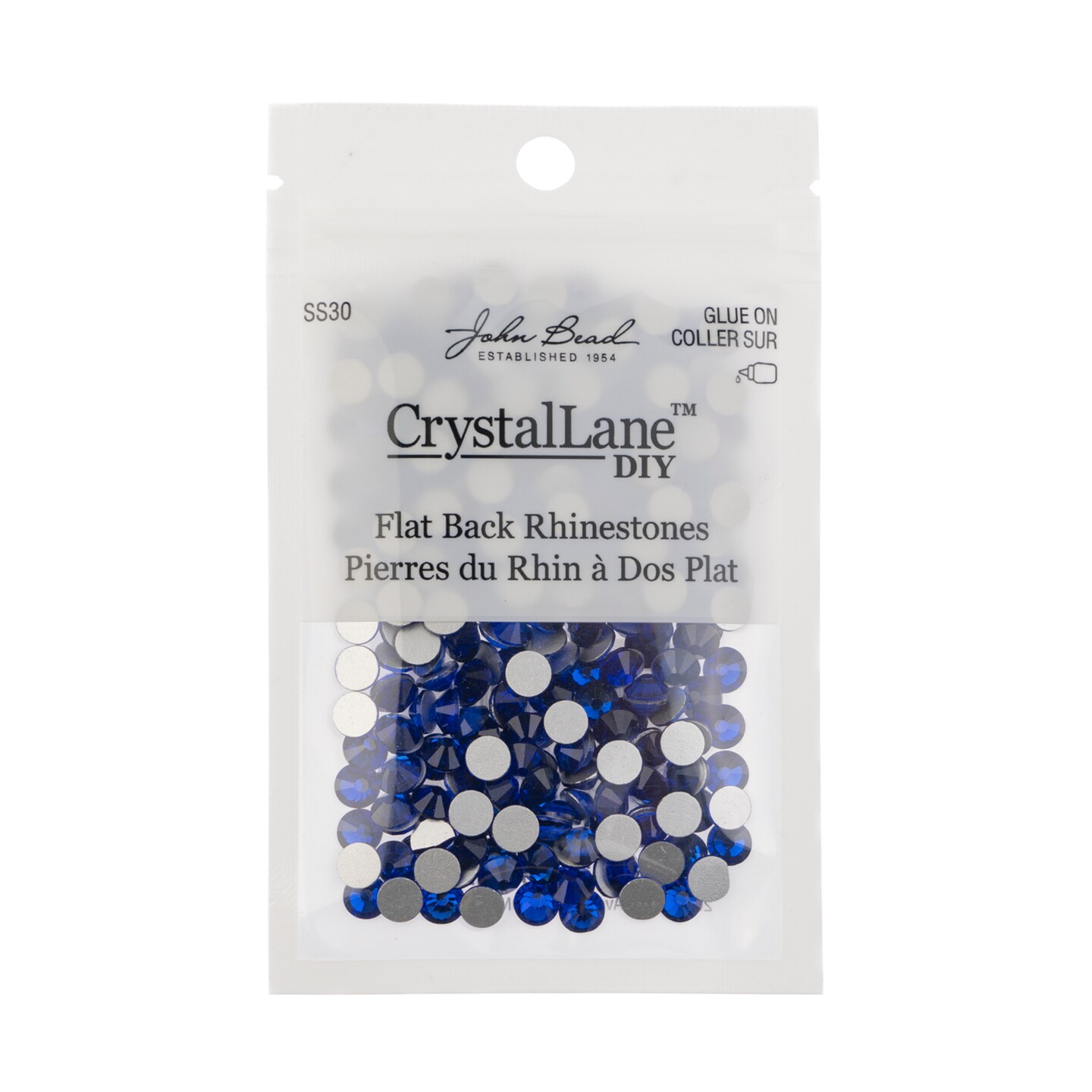 Crystal Lane DIY SS30 Glass Flatback Rhinestones, 288pcs