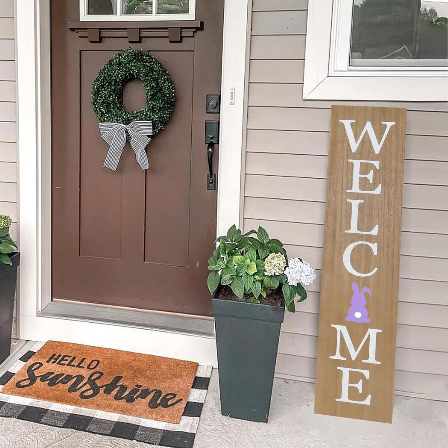 Wooden Porch Welcome Sign (Wood)
