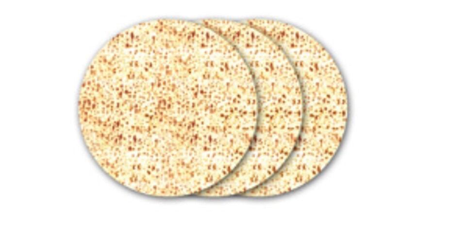Passover Matzah Circle Cardstock Cutouts 1.5" – 20 Pack Pesach Craft Shapes for Classroom Activities, Seder Projects & Jewish Holiday Decorations