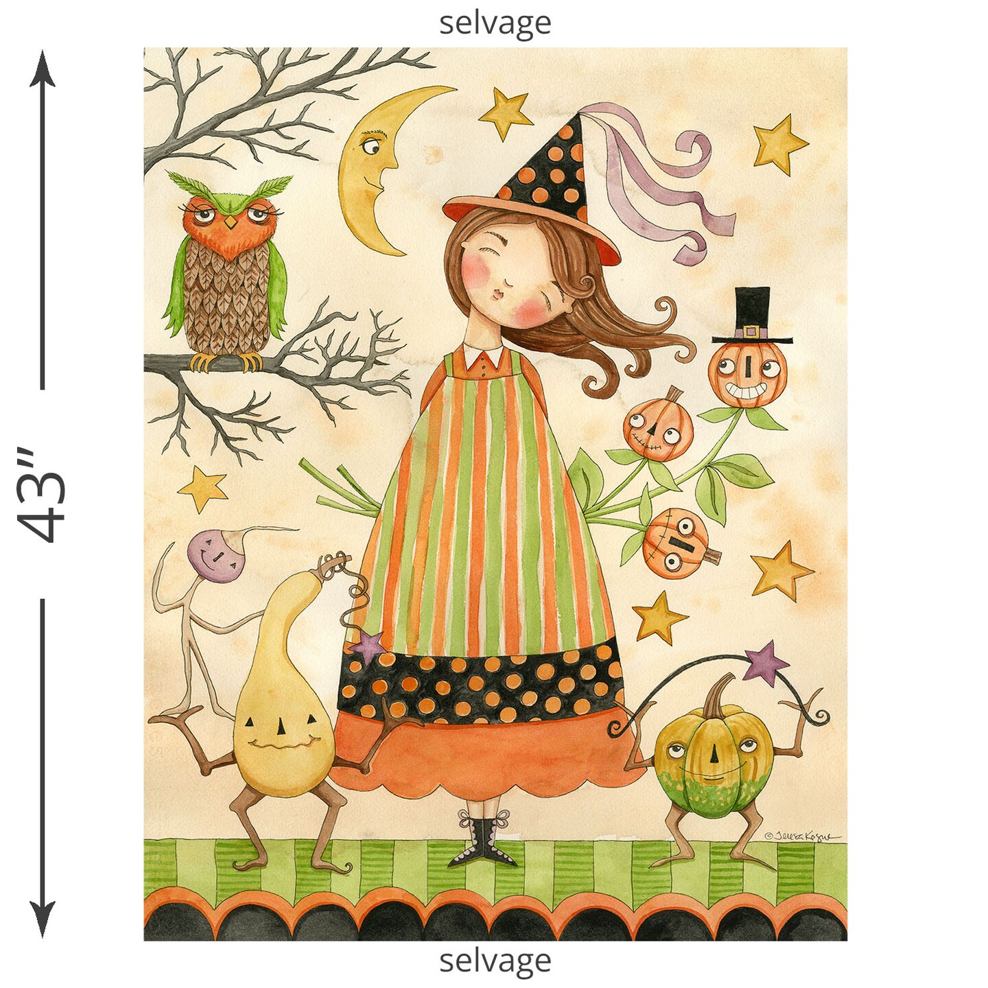 Ghoul Friends Panel (p16058-panel) | Ghoul Friends | Teresa Kogut | Riley Blake