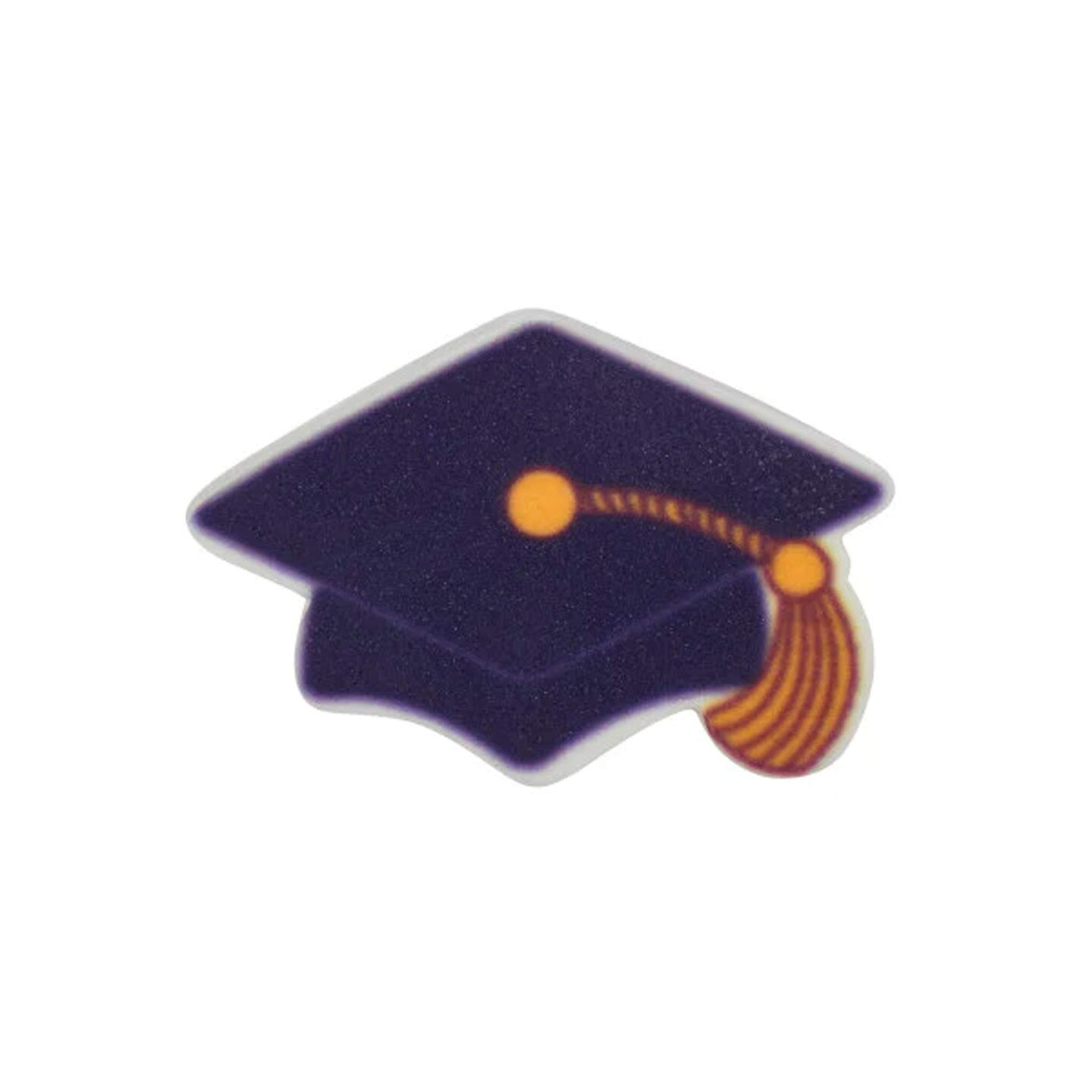 144 Count Edible Graduation Cap Decorations for Cupcakes Cakes Vanilla Flavor 1.25 Inch