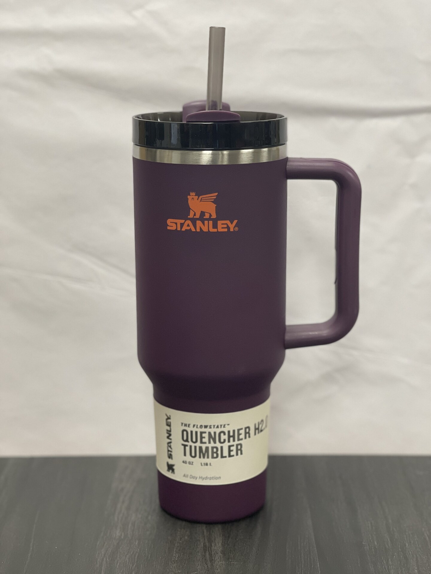 STANLEY Quencher H2.0 Tumbler with Handle and Straw 40 oz | Flowstate 3-Position Lid | Cup Holder Compatible for Travel | Insulated Stainless Steel Cup | BPA-Free | Plum