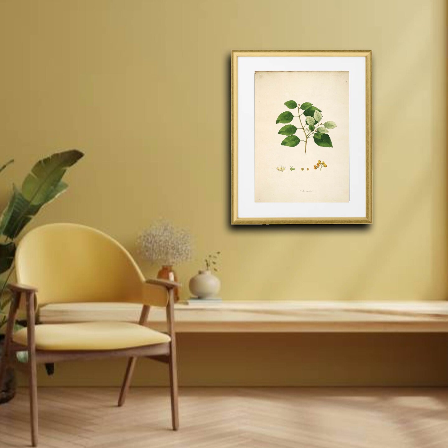 Gold Frame with Mount, 16x20&#x22; &#x2013; Easy No-Nail Hanging, Horizontal or Vertical!