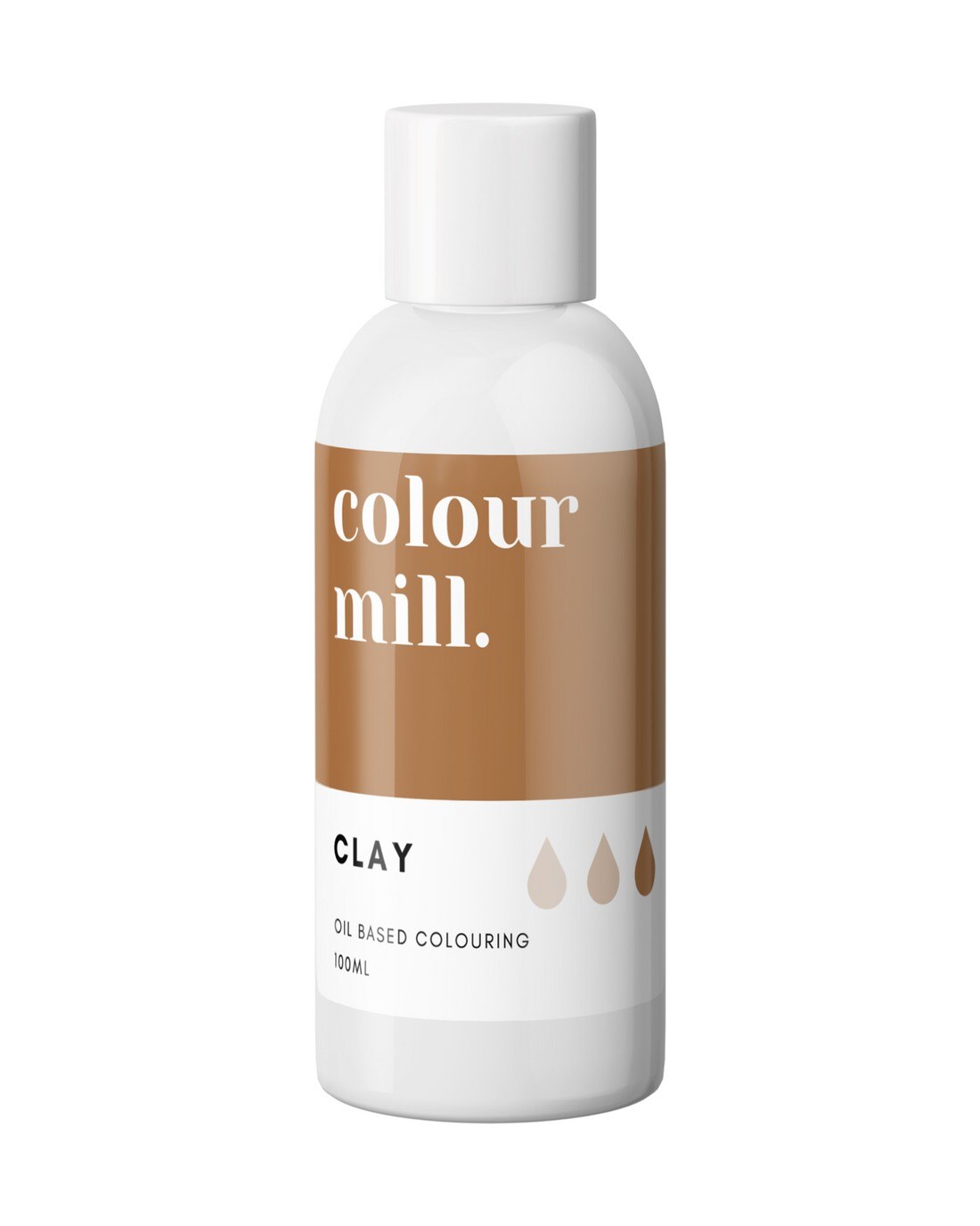 100ml Clay Oil Based Food Colouring Gel for Buttercream Ganache Vegan Halal Kosher