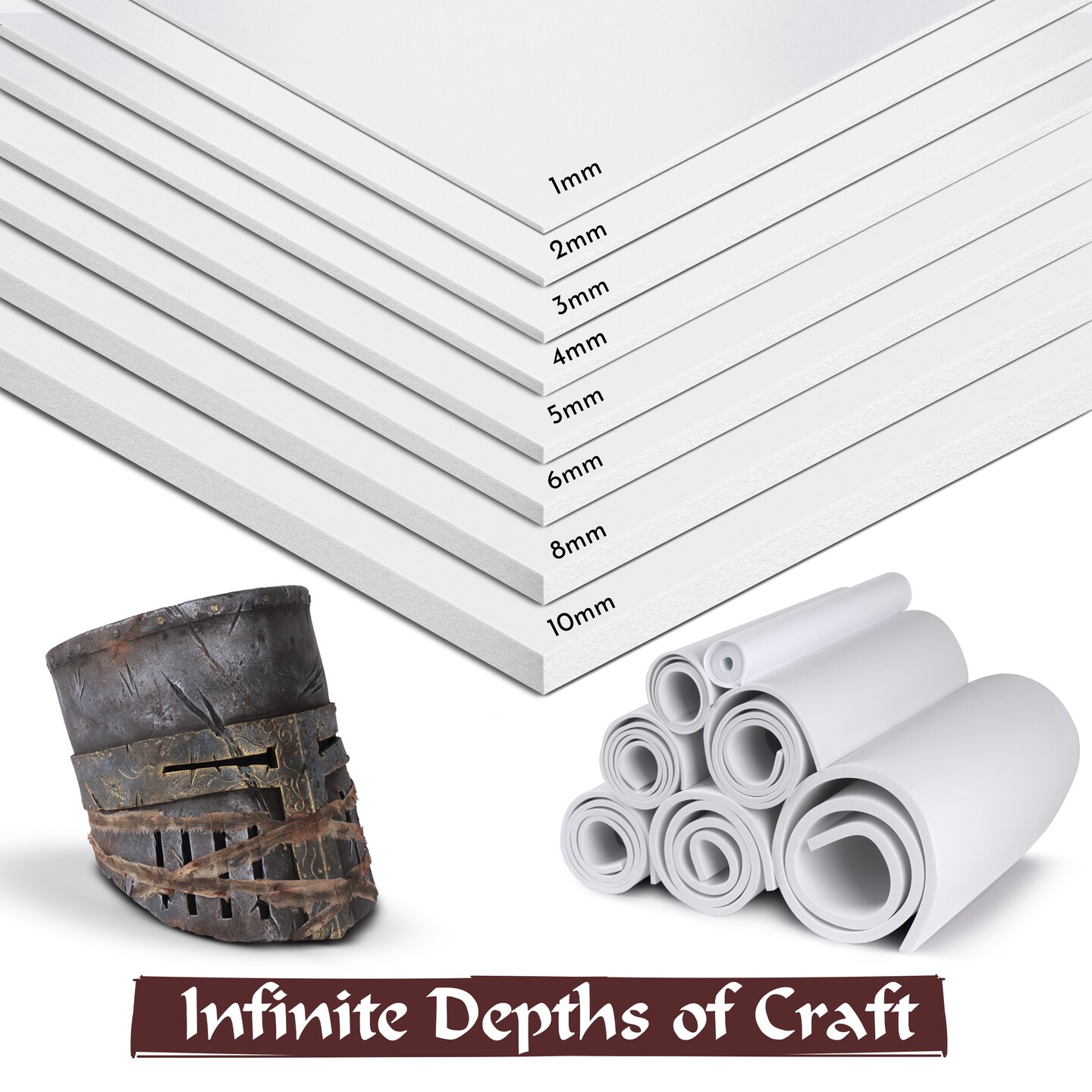 EVA Foam Cosplay | 14" x 39" Sheet | Ultra High Density 85kg/m3 | by The Foamory